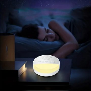 Bifurcation LED Nachttischlampe Tragbare Einschlafhilfe, USB und Sleep-Timer-Sounds