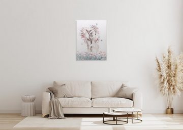 KUNSTLOFT Gemälde Herz und Seele 75x100 cm, Leinwandbild 100% HANDGEMALT Wandbild Wohnzimmer