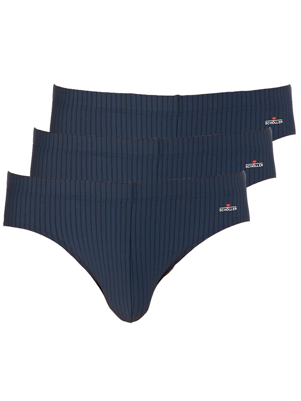 Schöller Slip 3er Pack Herren Slip Elastic-Single (Packung, 3-St) Zwickel