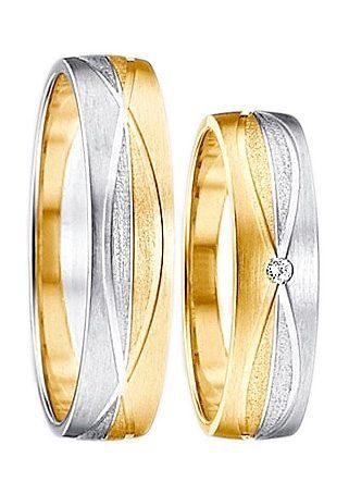 Firetti Trauring Schmuck Geschenk Ehering Brillant/Diamant o. Germany ohne Trauring in Made mit 375 Gold Hochzeit - "LIEBE"