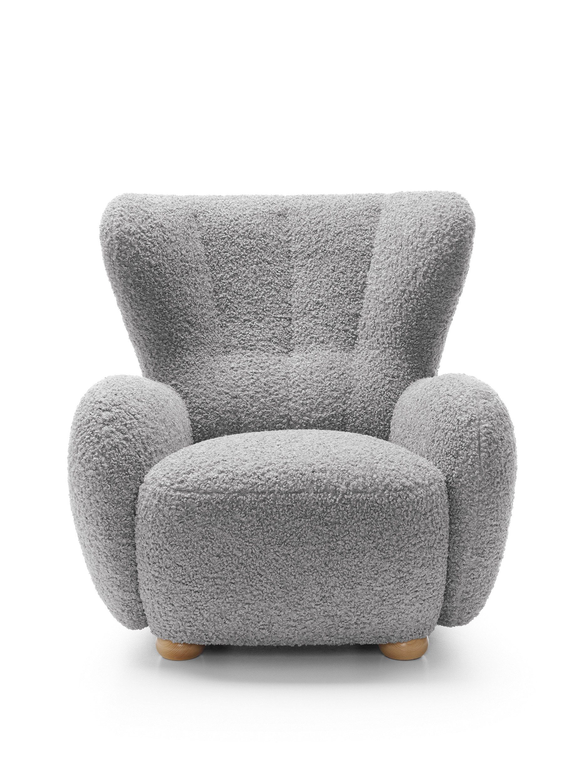 Goldstoff Sessel HUGSY Relaxsessel Boucle mit günstig online kaufen