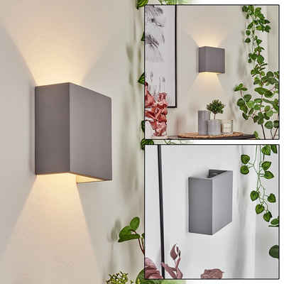 hofstein Wandleuchte »Cenaja« moderne Wandlampe aus Beton in Grau, ohne Leuchtmittel, Wandspot im Modernen Design mit Up & Down Effekt, 1xG9