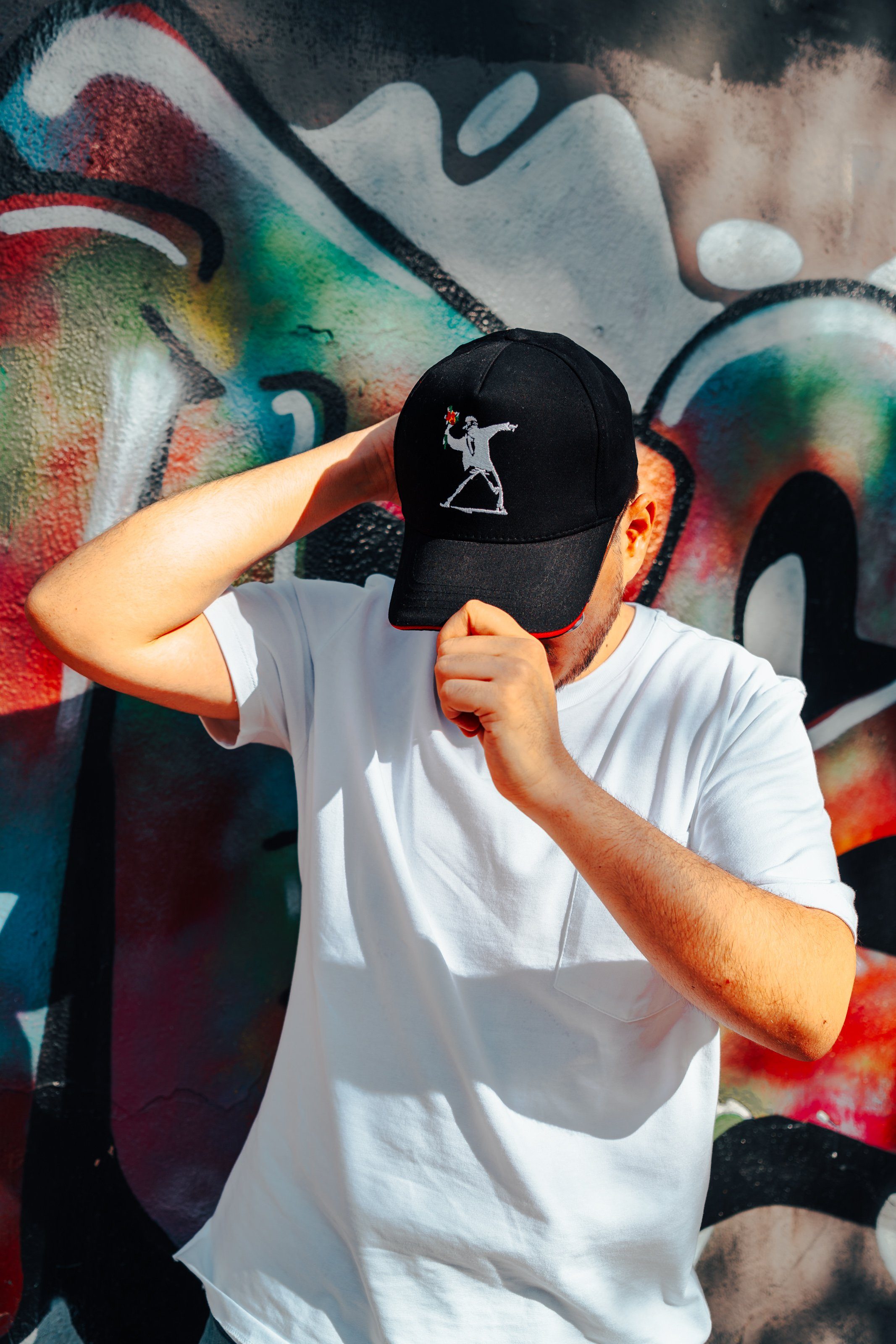 AvantgART Baseball Cap Banksy Kunstdruck, Mädchen mit Herz, Trucker Caps
