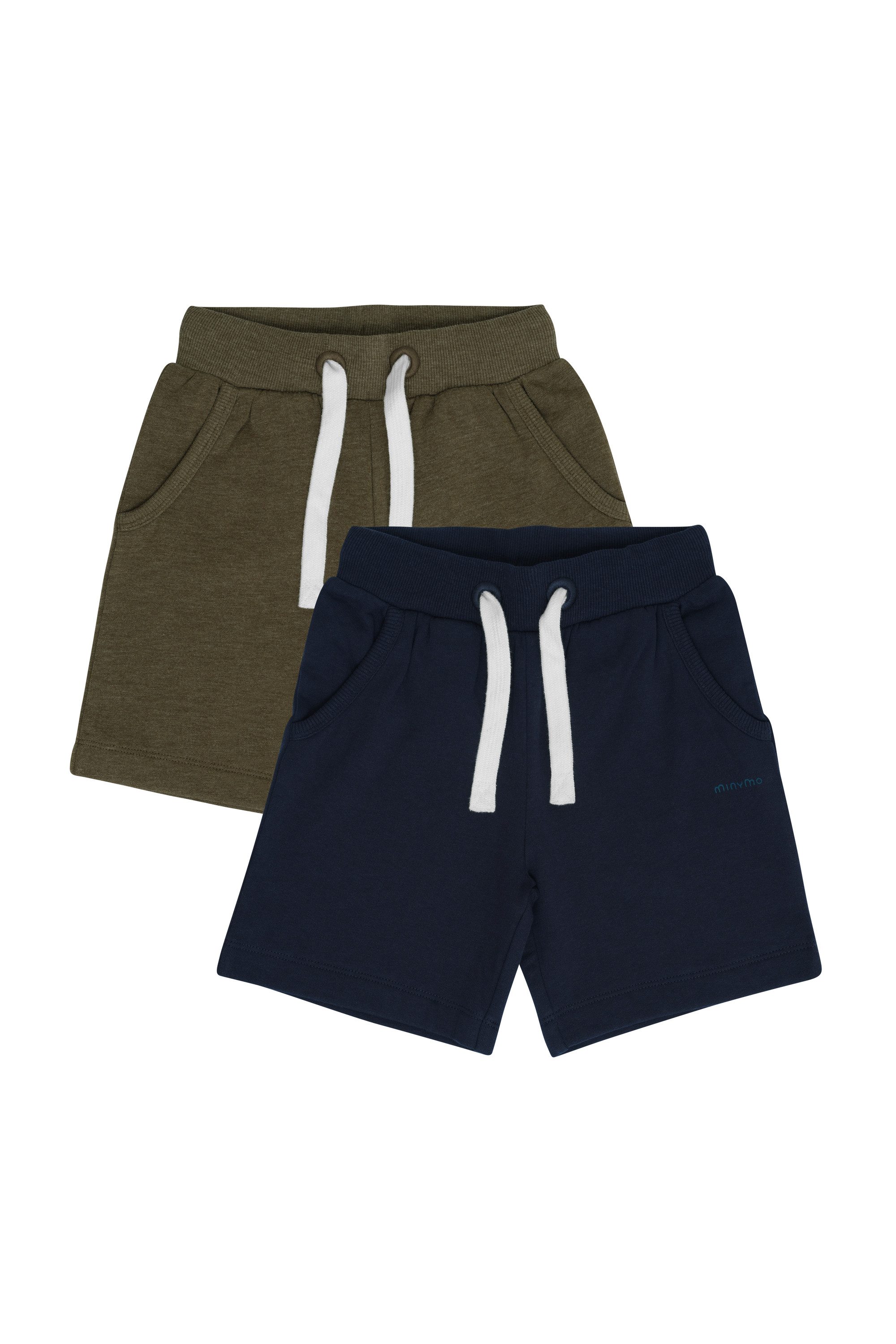Minymo Sweatshorts MIBoys (2-tlg) 2er Pack GemŸtliche Sweat-Shorts