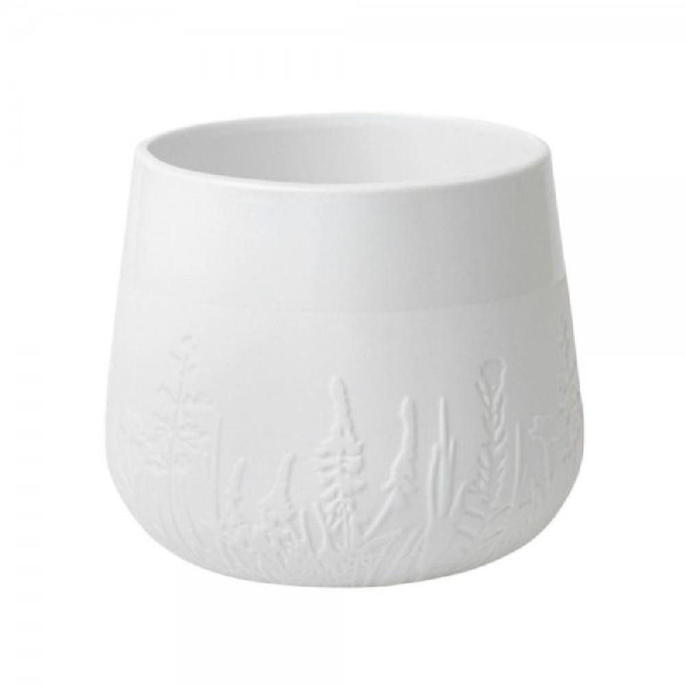 Räder Blumentopf Design Übertopf Living Poesie Blumenwiese Weiß (13cm)