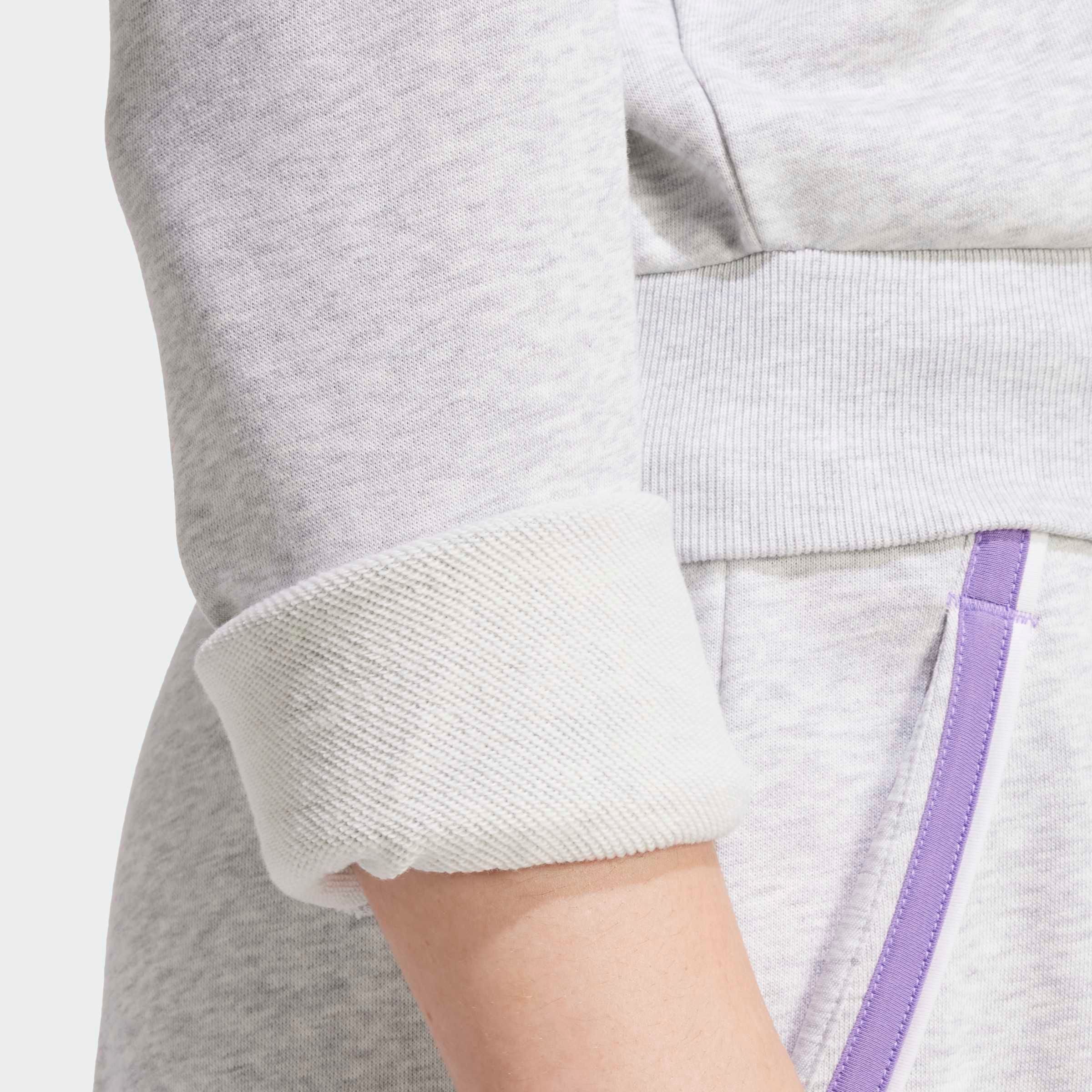 adidas Sportswear Sweatshirt ESSENTIALS COLOR POP FRENCH TERRY CROP QUARTER-ZIP ORIGINALS