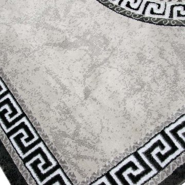 Teppich Orientalischer Teppich mit Bordüre & Glitzergarn creme grau, Carpetia, rechteckig, Höhe: 12 mm