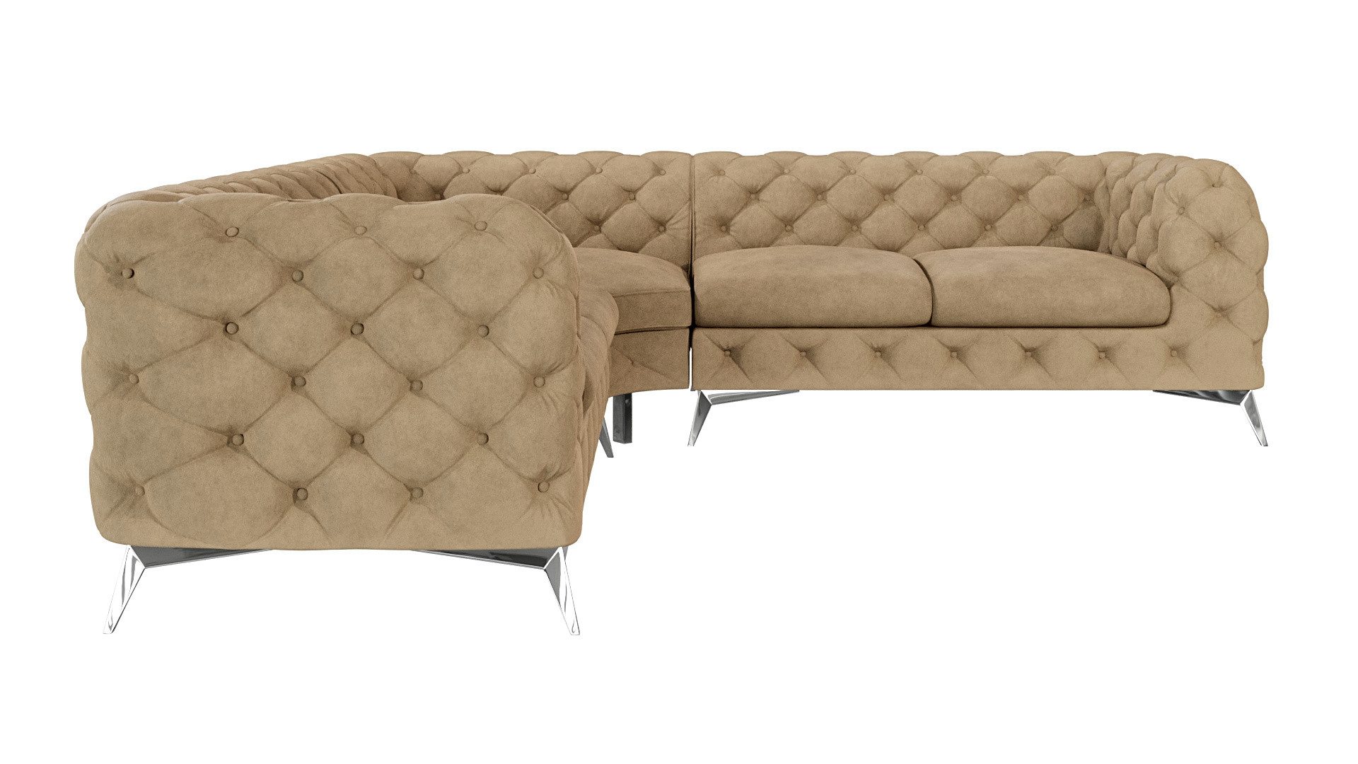 S-Style Möbel Ecksofa Kalina, Chesterfield mit günstig online kaufen
