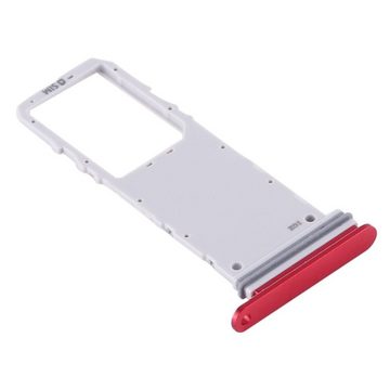 Wigento Sim Karten Halter für Samsung Galaxy Note 10 Rot Card Tray Ersatzteil Smartphone-Adapter, 0 cm