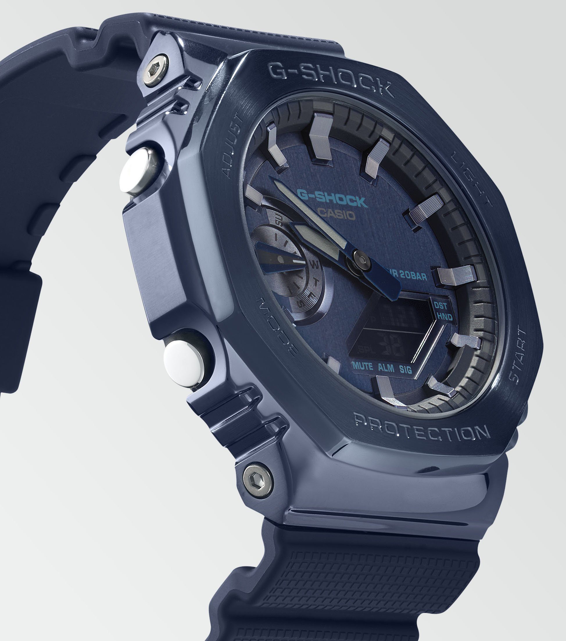 CASIO G-SHOCK Chronograph GM-2100N-2AER, Quarzuhr,Armbanduhr,Herrenuhr,digital, bis 20 bar wasserd.Resinarmband