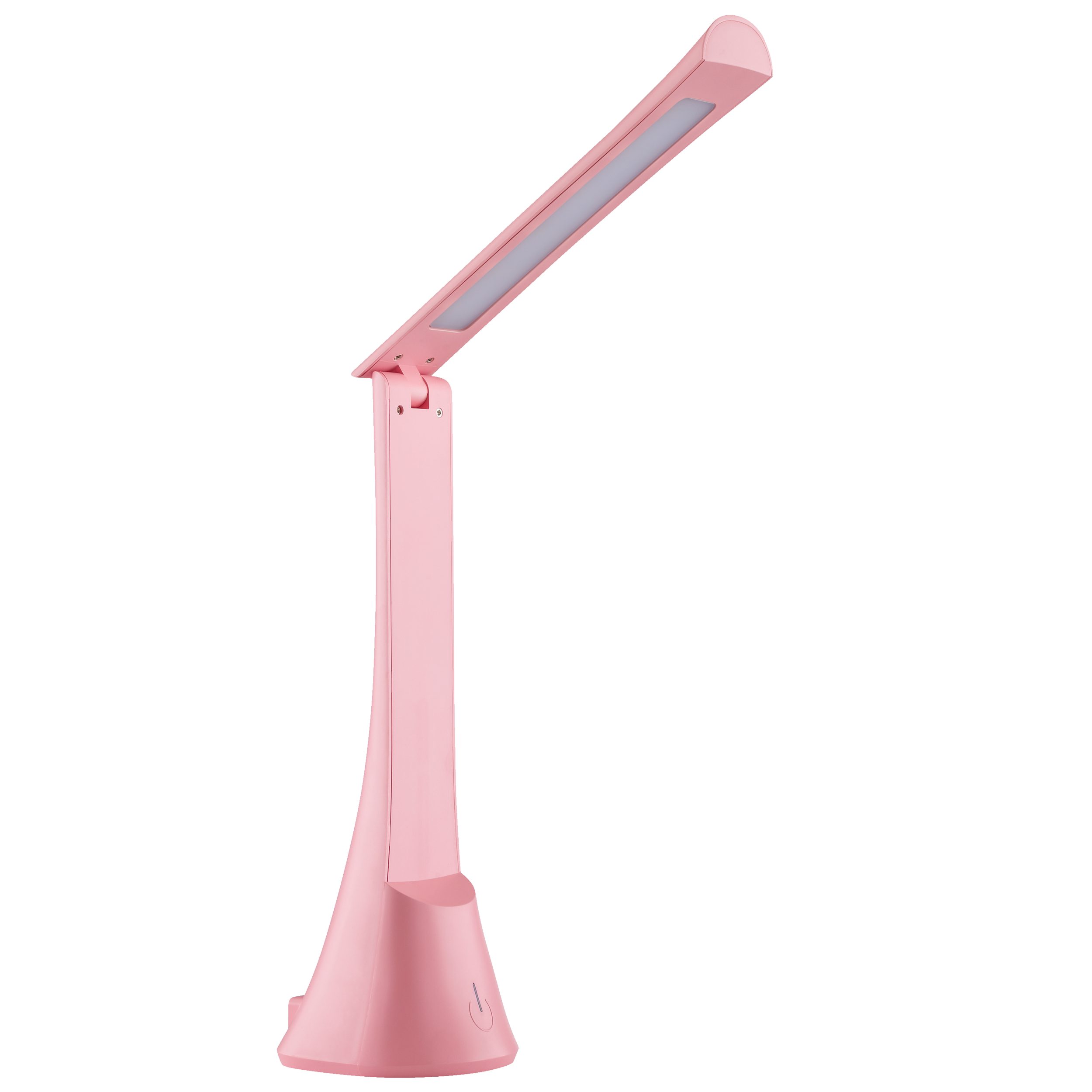 Lightbox Tischleuchte, LED fest integriert, Kaltweiß, LED Akku Tischlampe, 37 cm, 350 lm, 5500 K, Touchdimmer, USB, rosa