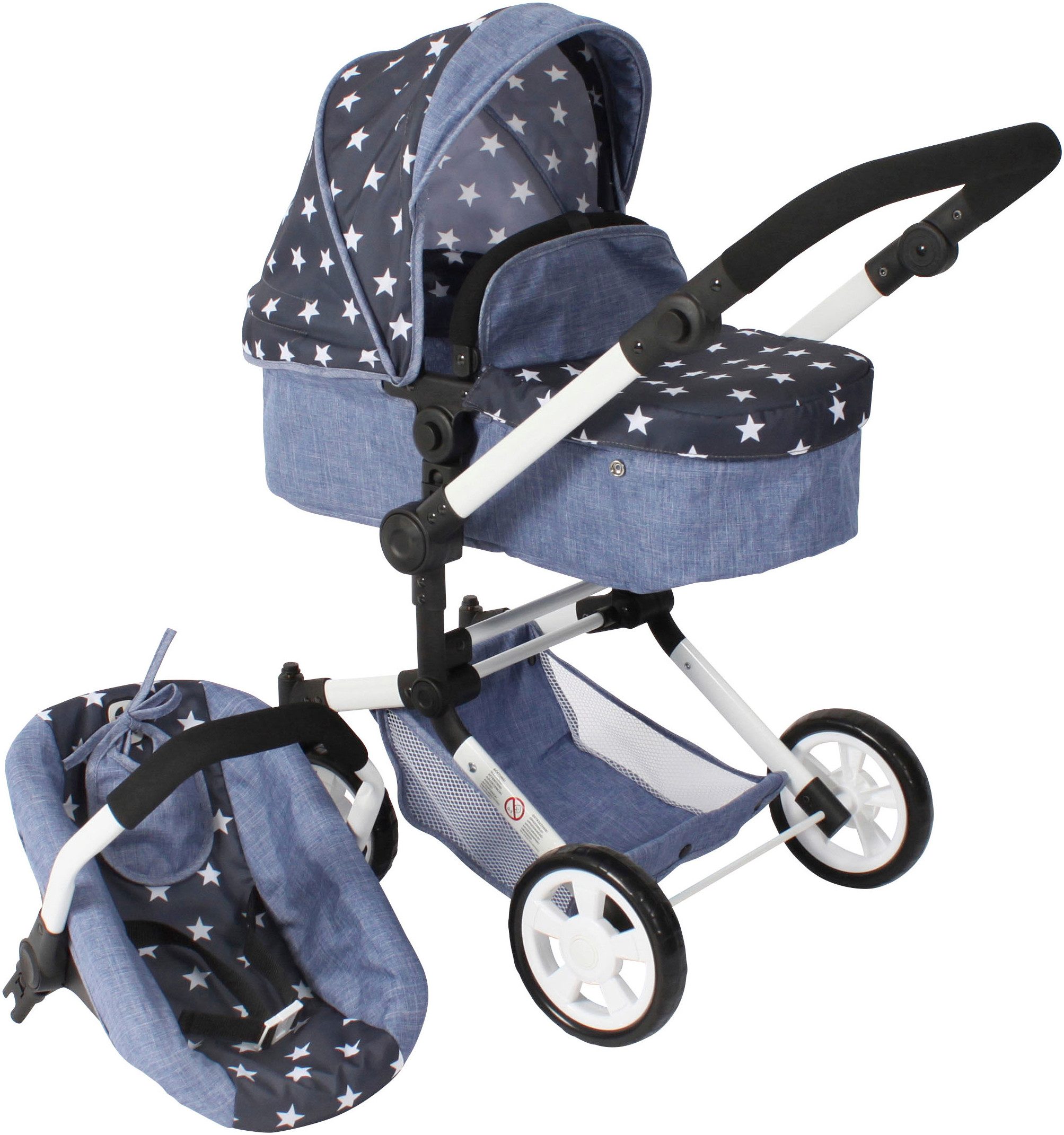 CHIC2000 Kombi-Puppenwagen Linus, Sternchen, (Set) günstig online kaufen