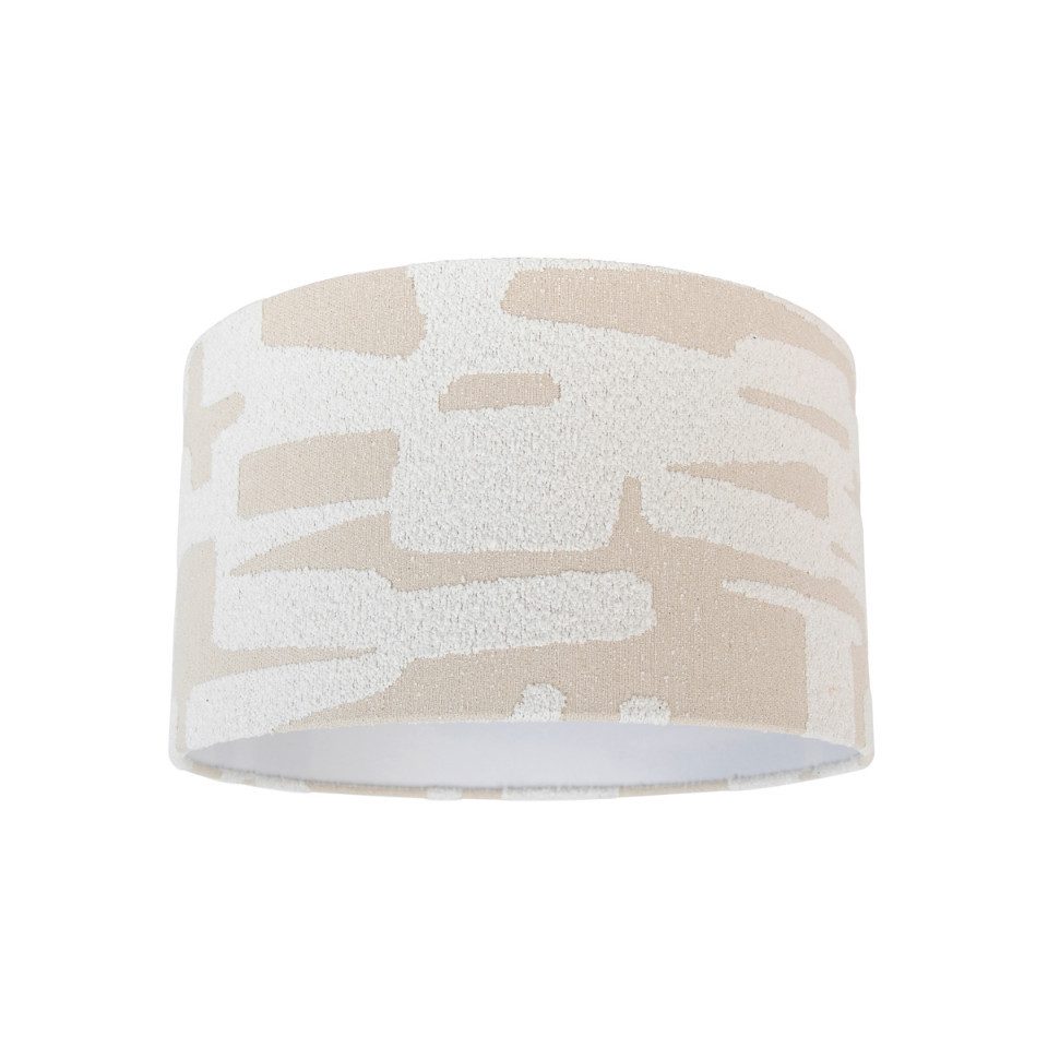 Qazqa Lampenschirm Cilinder white beige