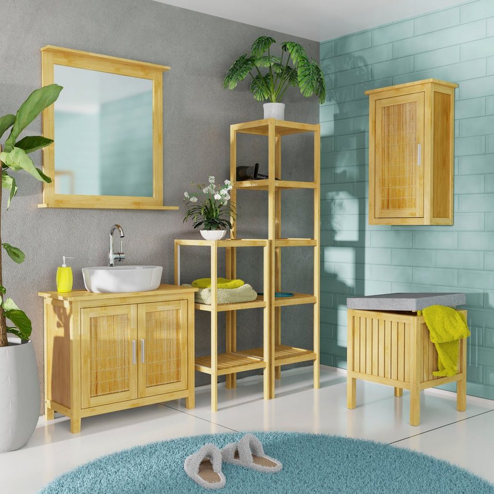 Eisl Badspiegel Bambus, mit Ablage, nachhaltige Badmöbel Bambus,  NACHHALTIGKEIT: Badmöbel Bambus - nachhaltige Schmuckstücke für das  Badezimmer
