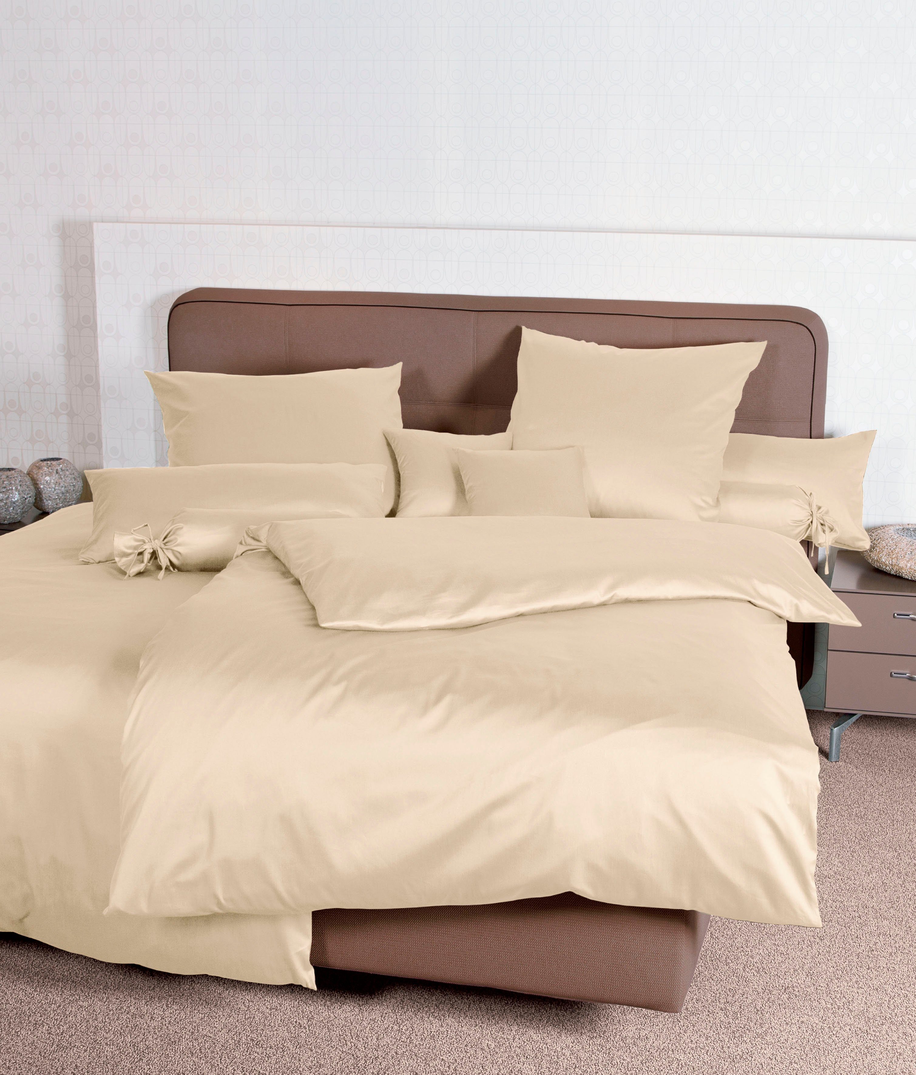 Janine Bettwäsche Baumwoll Bettwäsche Colors, 100% günstig online kaufen