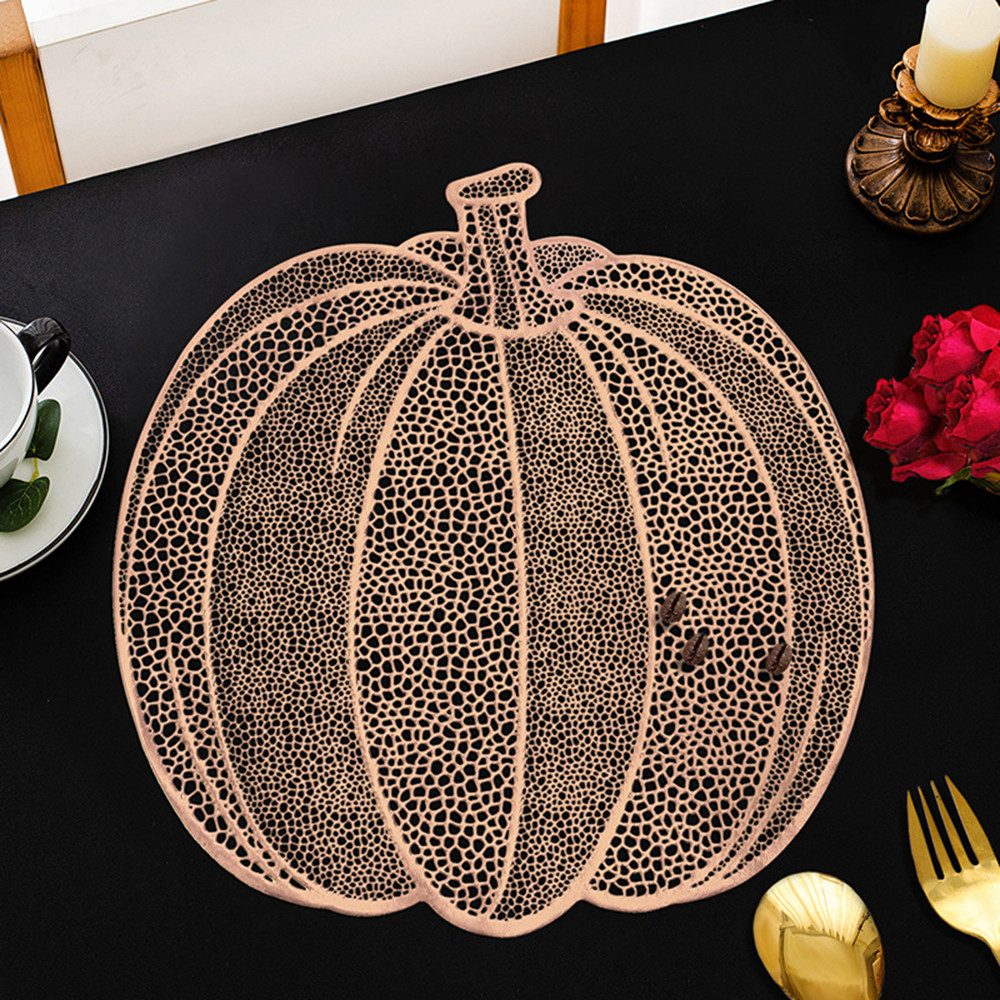 CLTYQ Platzset 6-teiliges Kürbis-Tischset, Tischsets mit günstig online kaufen