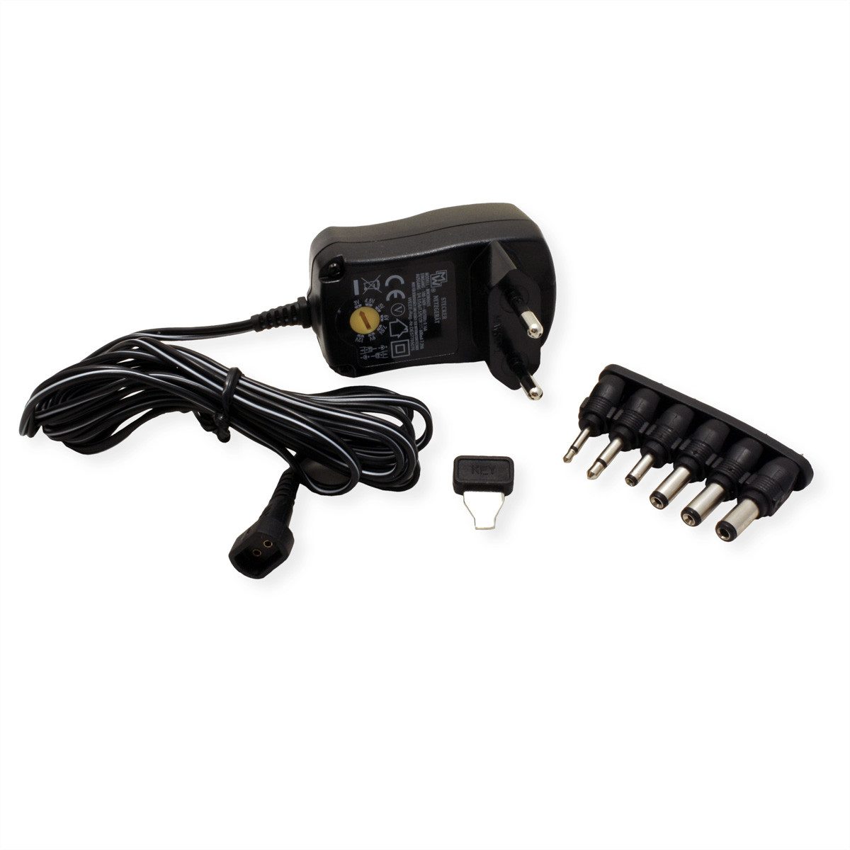 SECOMP Universal-Steckernetzteil 600mA Stromadapter, 30 cm