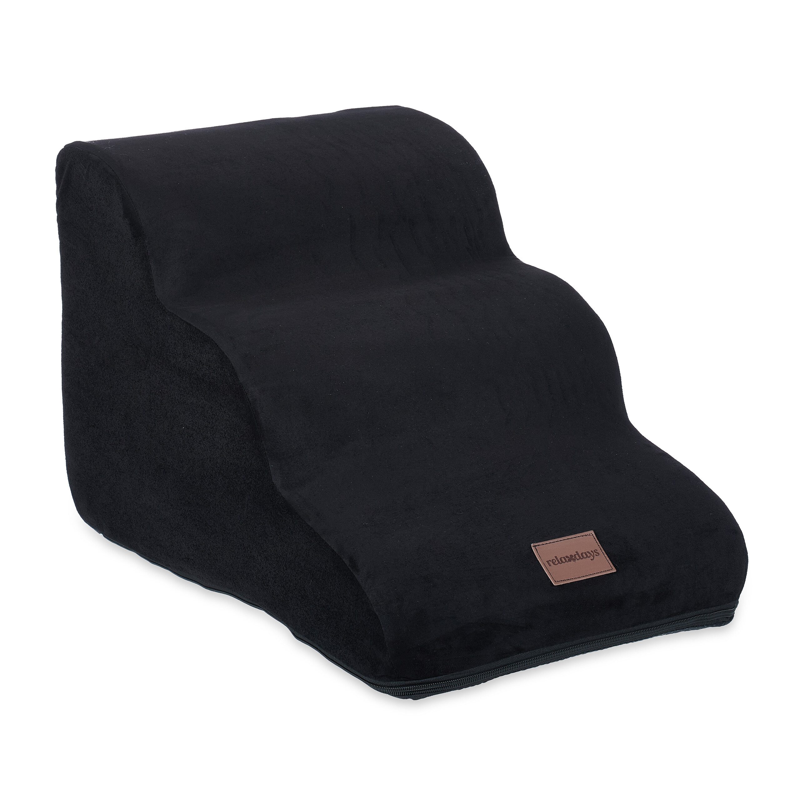 relaxdays Haustiertreppe mit 3 Stufe (1-St), Schwarz