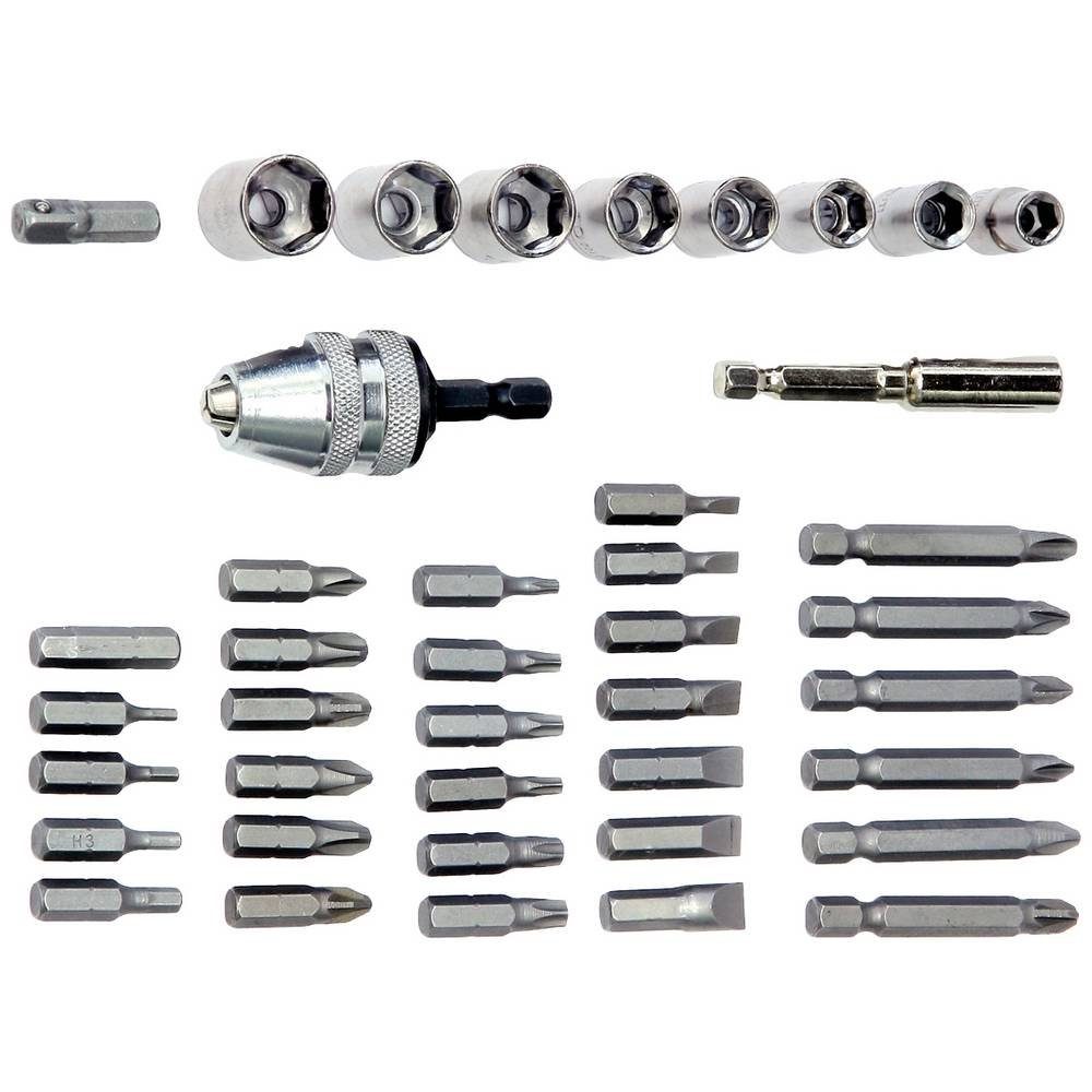 Dino KRAFTPAKET Akku-Schrauber Mini-Akkuschrauber-Set Multiplex 3.6V 5Nm 41-tlg 130226, mit Zubehör