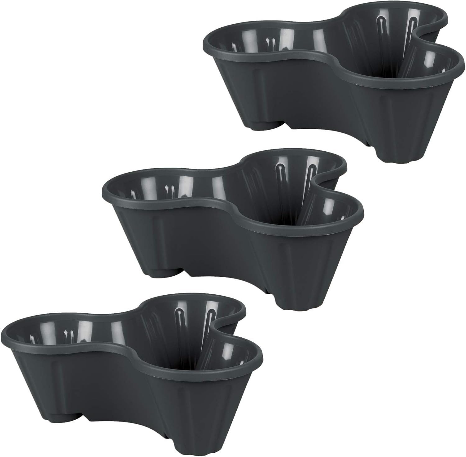 UPP Pflanzentreppe Pflanzturm mit stapelbaren Pflanztöpfen (3 St)