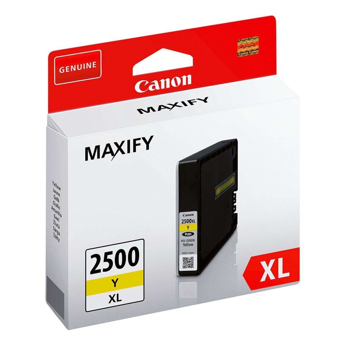 Canon PGI-2500XL Y Tintenpatrone (Original Druckerpatrone, gelb)
