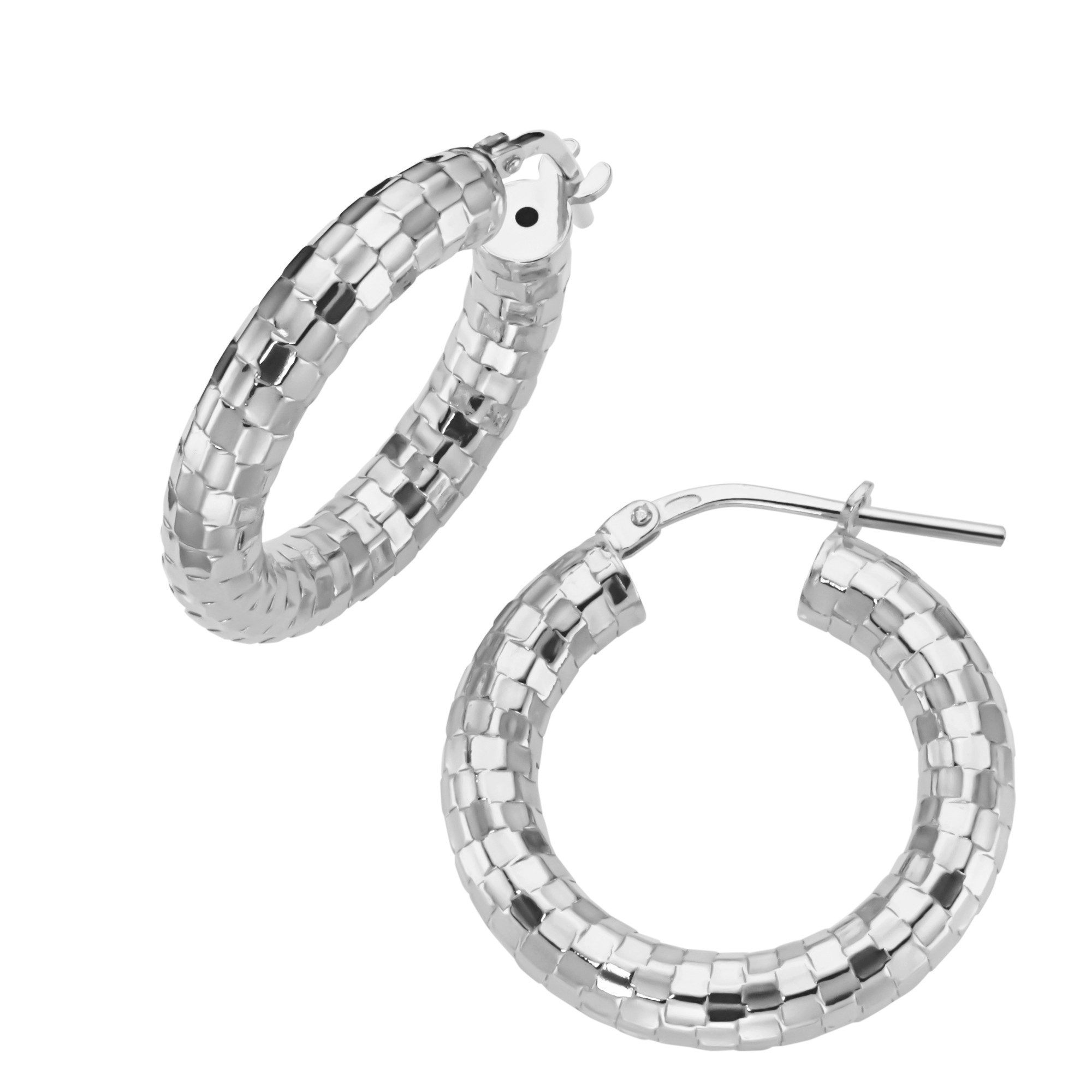 Firetti Paar Creolen Schmuck Geschenk Silber 925 Ohrschmuck Ohrringe diamantiert