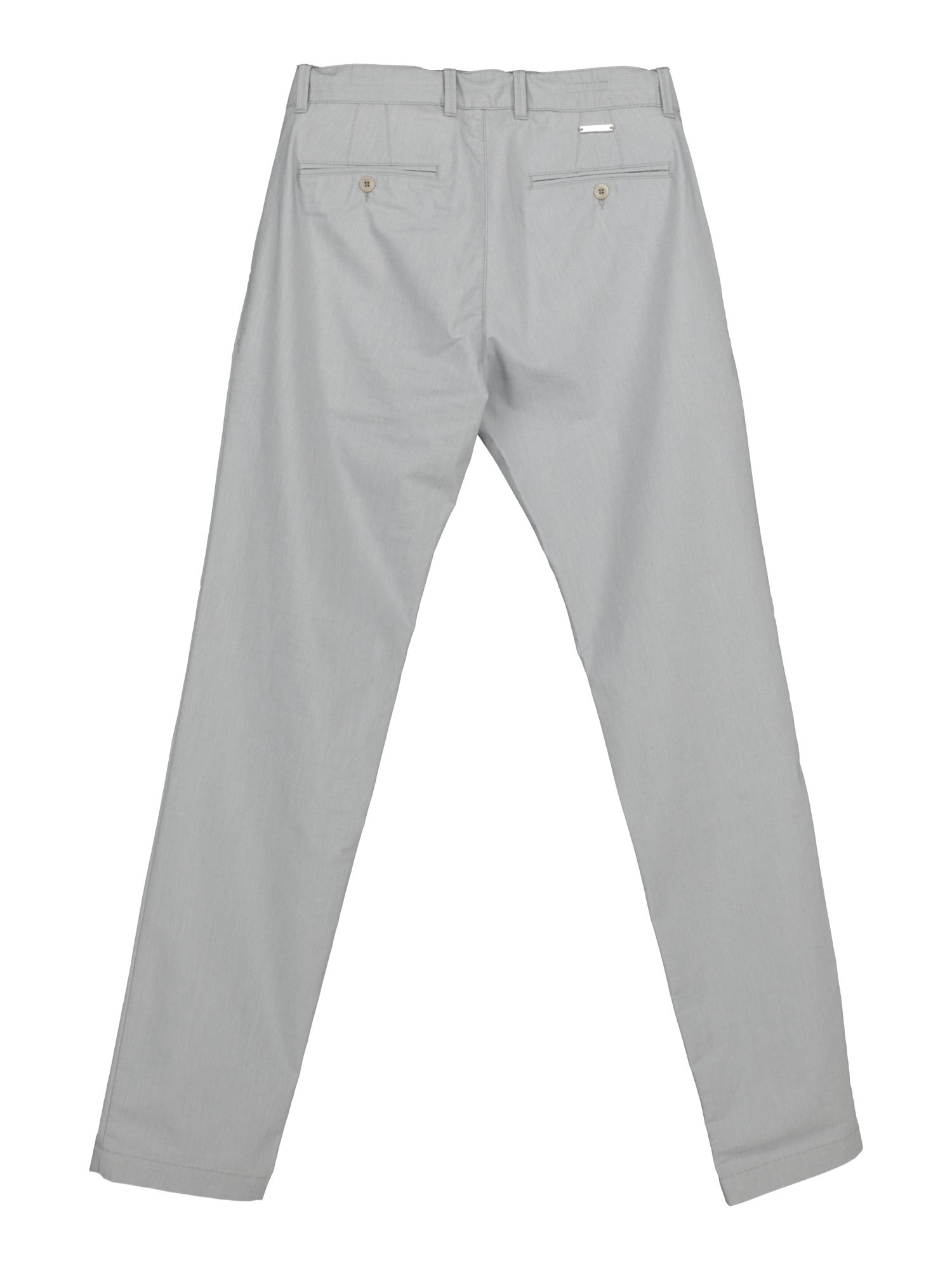Alberto Stoffhose grau, Casual, Baumwolle, Unifarben, Regular Fit, Mittel