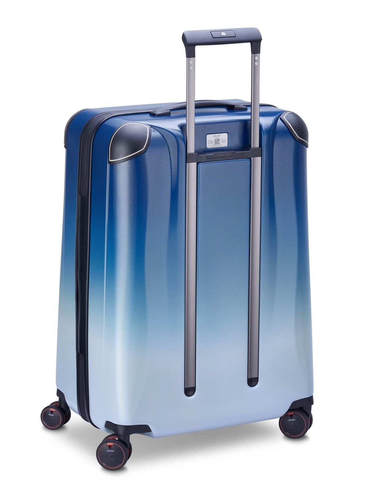 Delsey Hartschalen-Trolley Cactus, 4 Rollen Bleu / Blanc Gradient