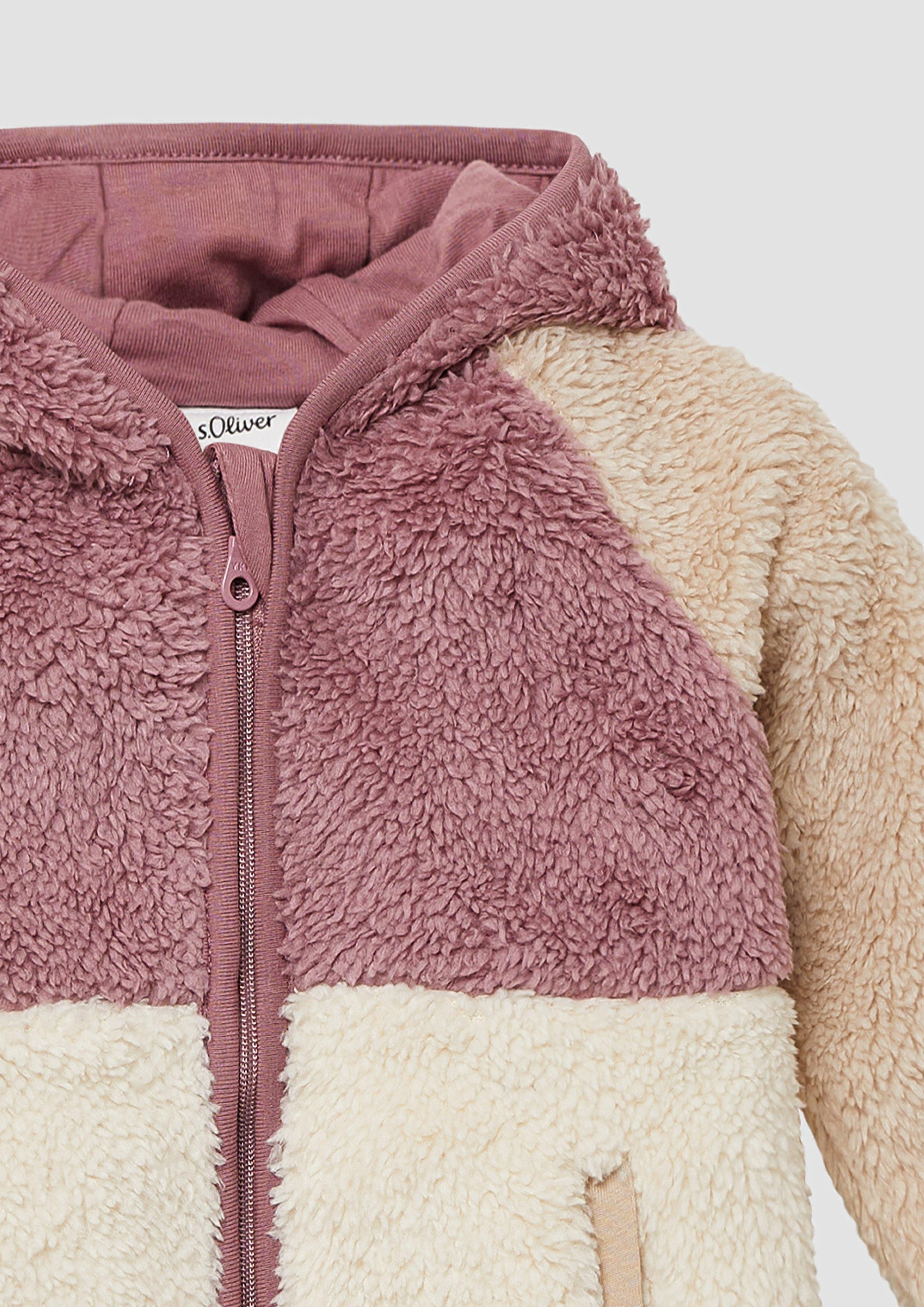 s.Oliver Outdoorjacke Unisex Jacke aus Teddyplüsch günstig online kaufen