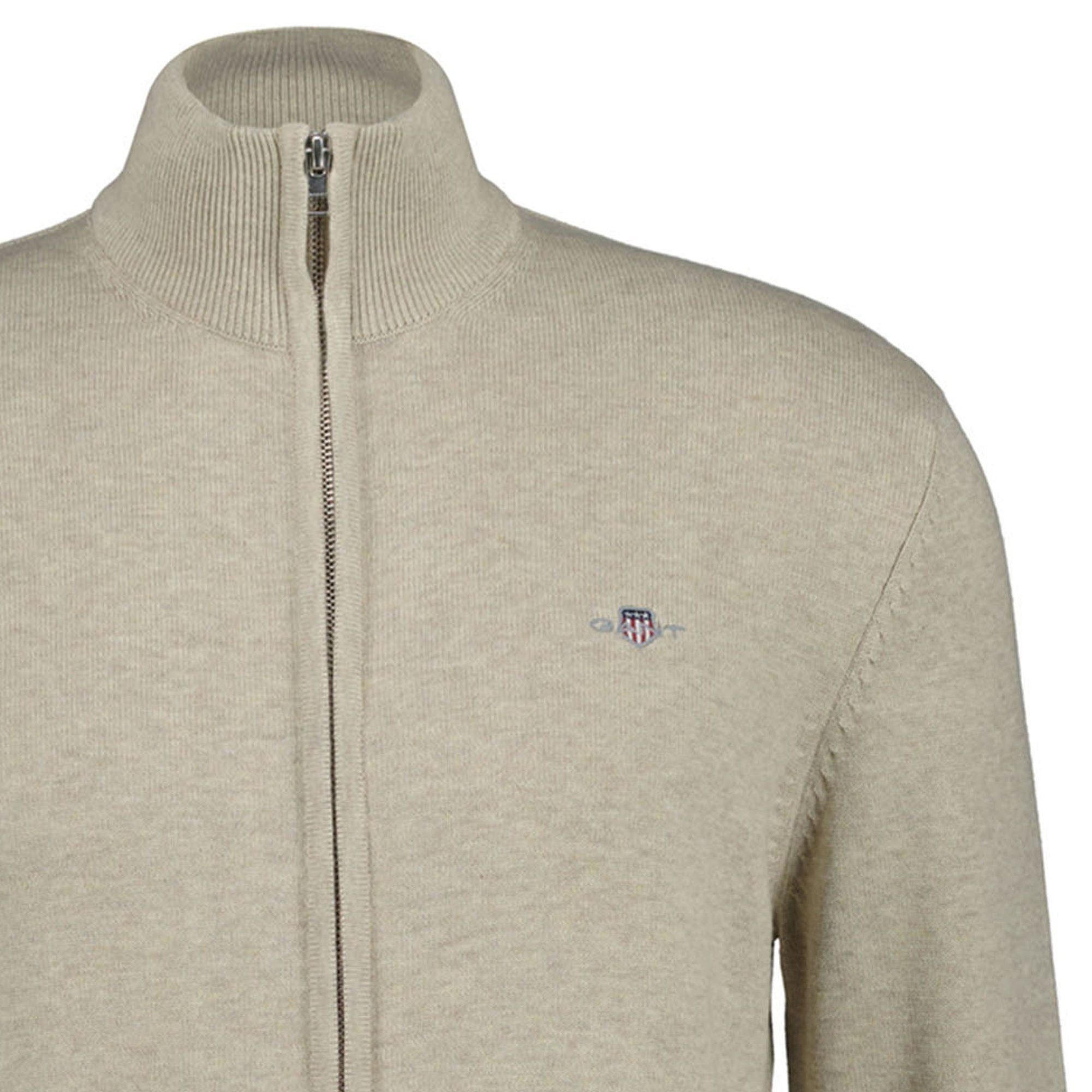 Gant Sweatshirt Herren Strickjacke Baumwolle günstig online kaufen