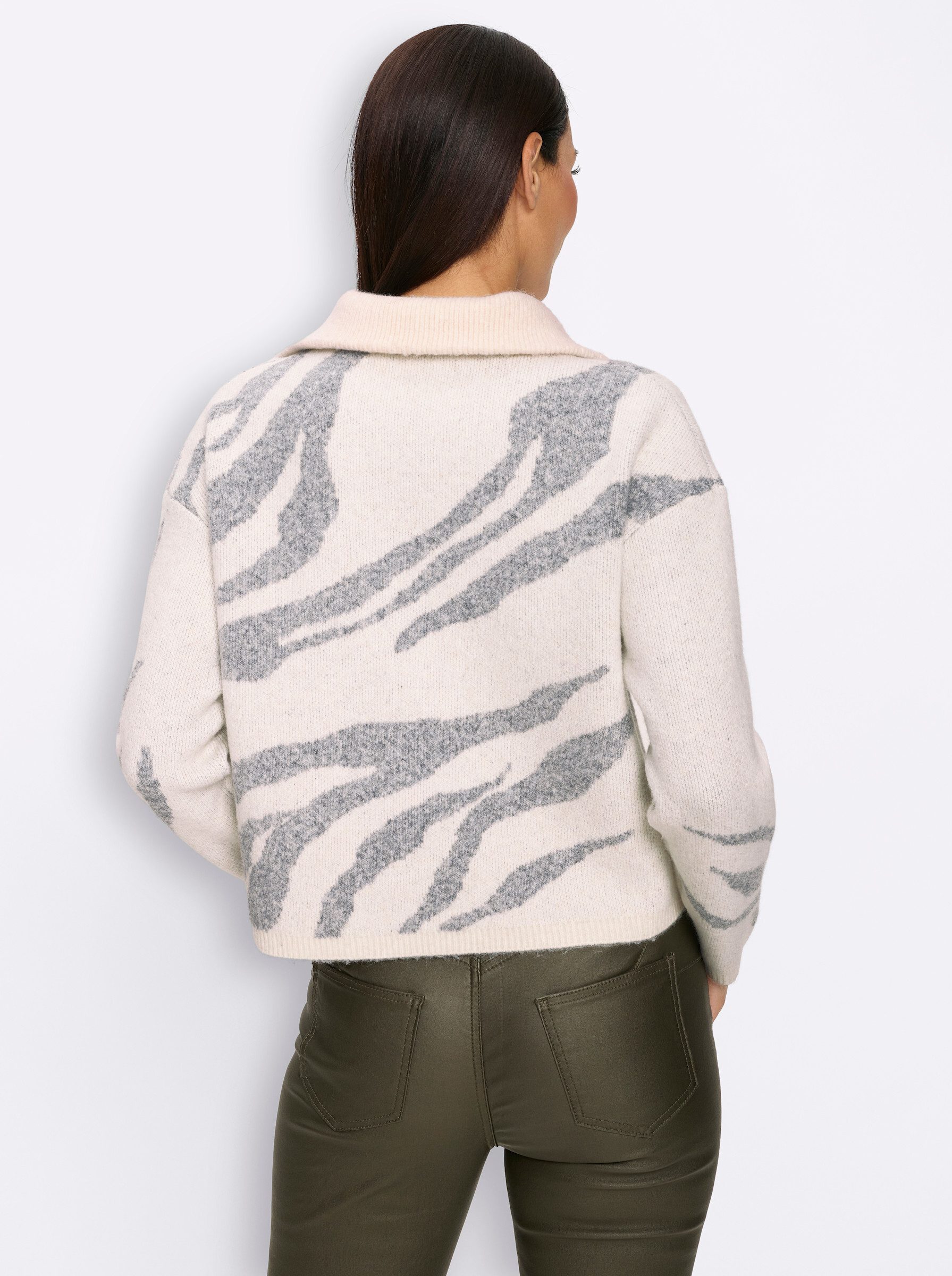 heine Strickpullover Pullover Langarm Jacquard