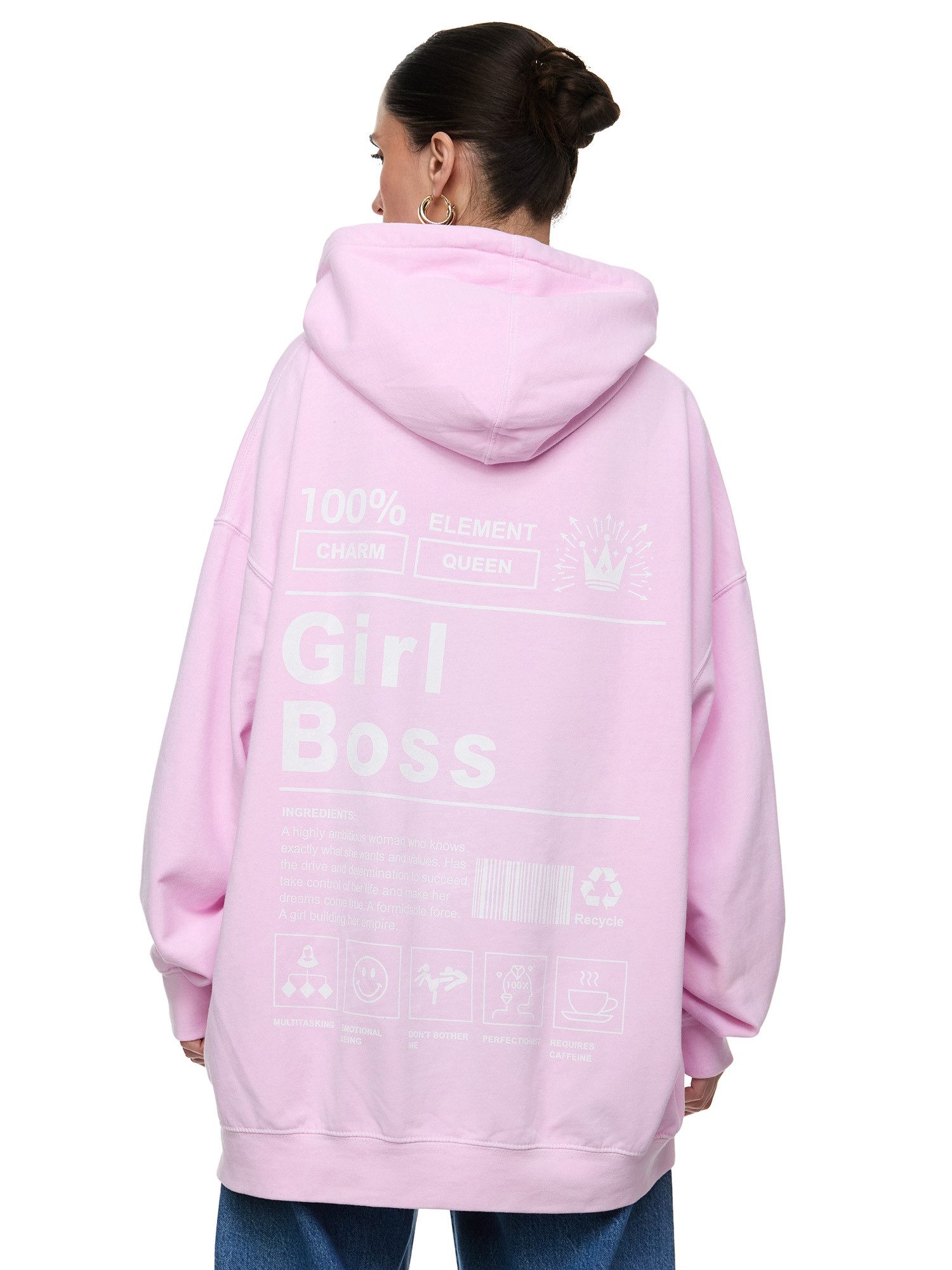 Worldclassca Hoodie Worldclassca Oversized Print GIRL günstig online kaufen