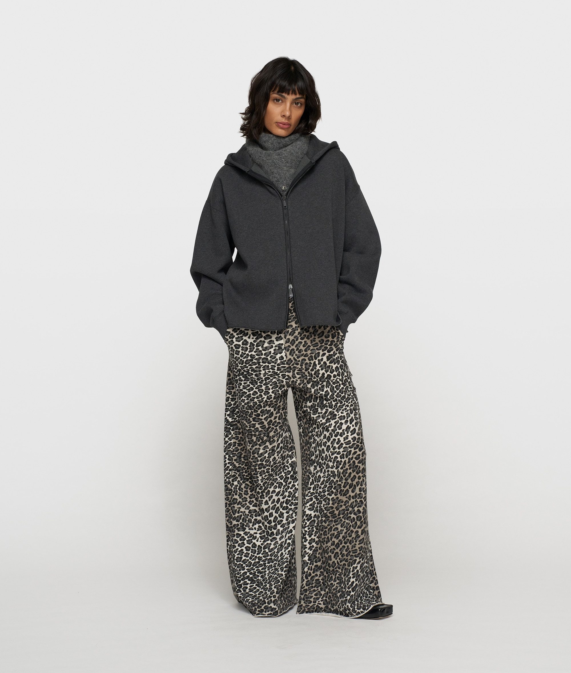 10DAYS 5-Pocket-Hose wide leg jogger leopard günstig online kaufen