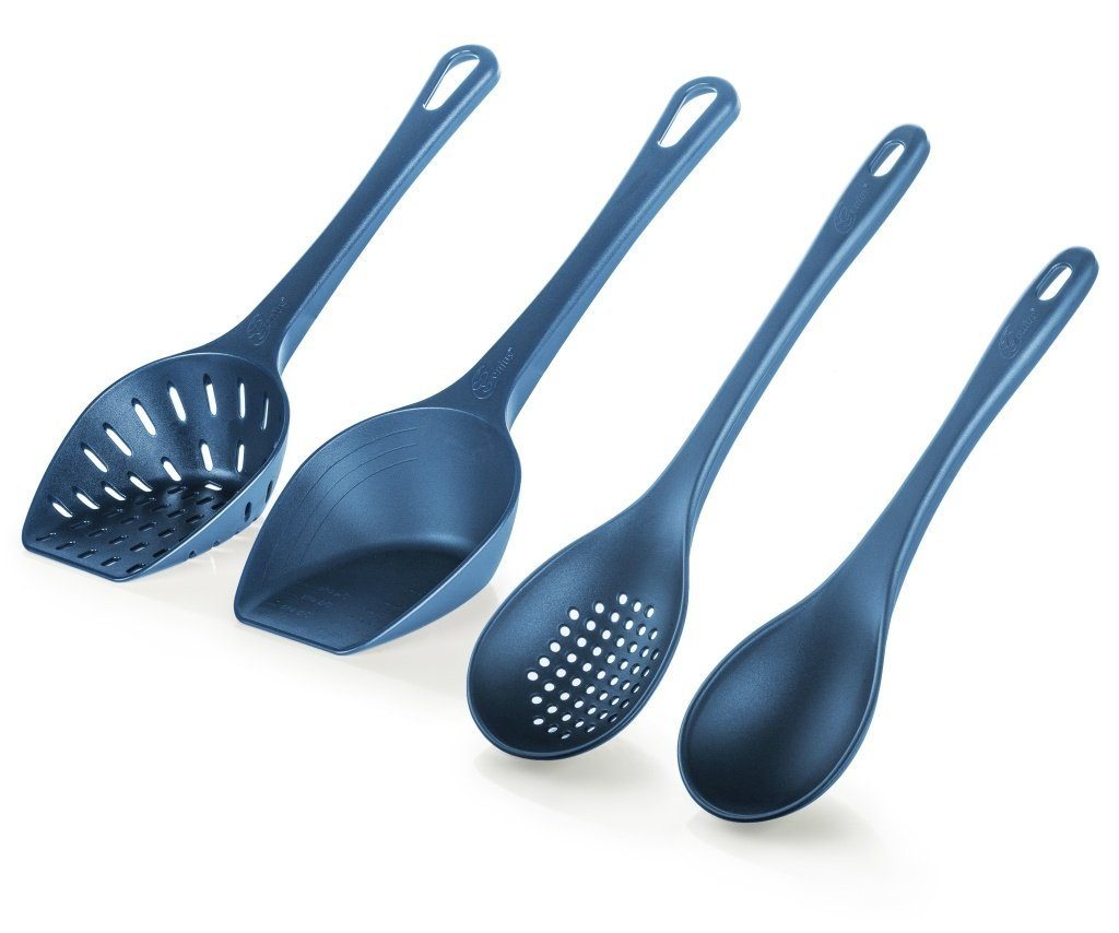 Schöpfkellen 4-teilig saphirblau Kochbesteck-Set Set Genius Genius 20145 - Schöpflöffel