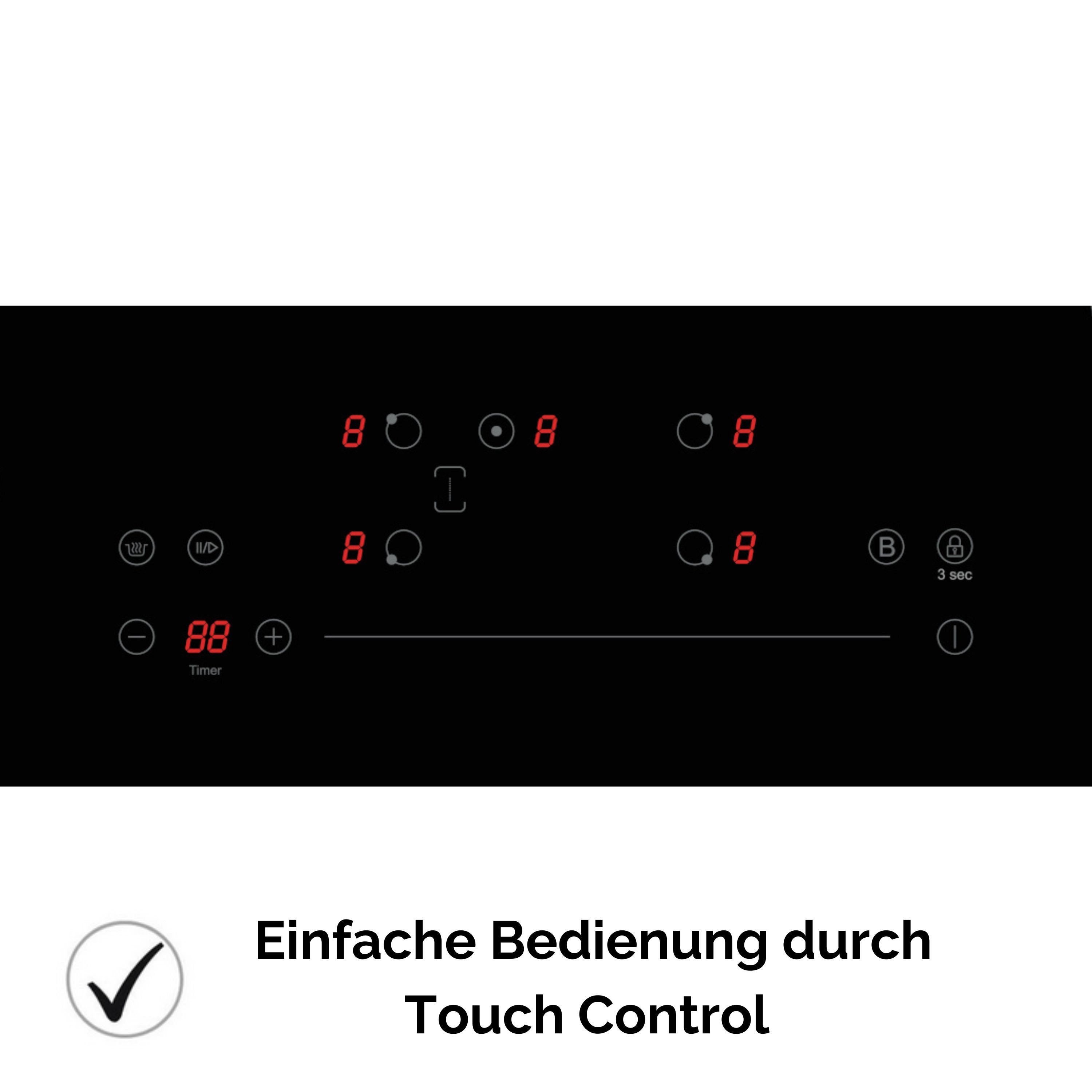 PKM Induktions-Kochfeld PKM IN5-FZF, Booster Funktion, Kindersicherung, Timer