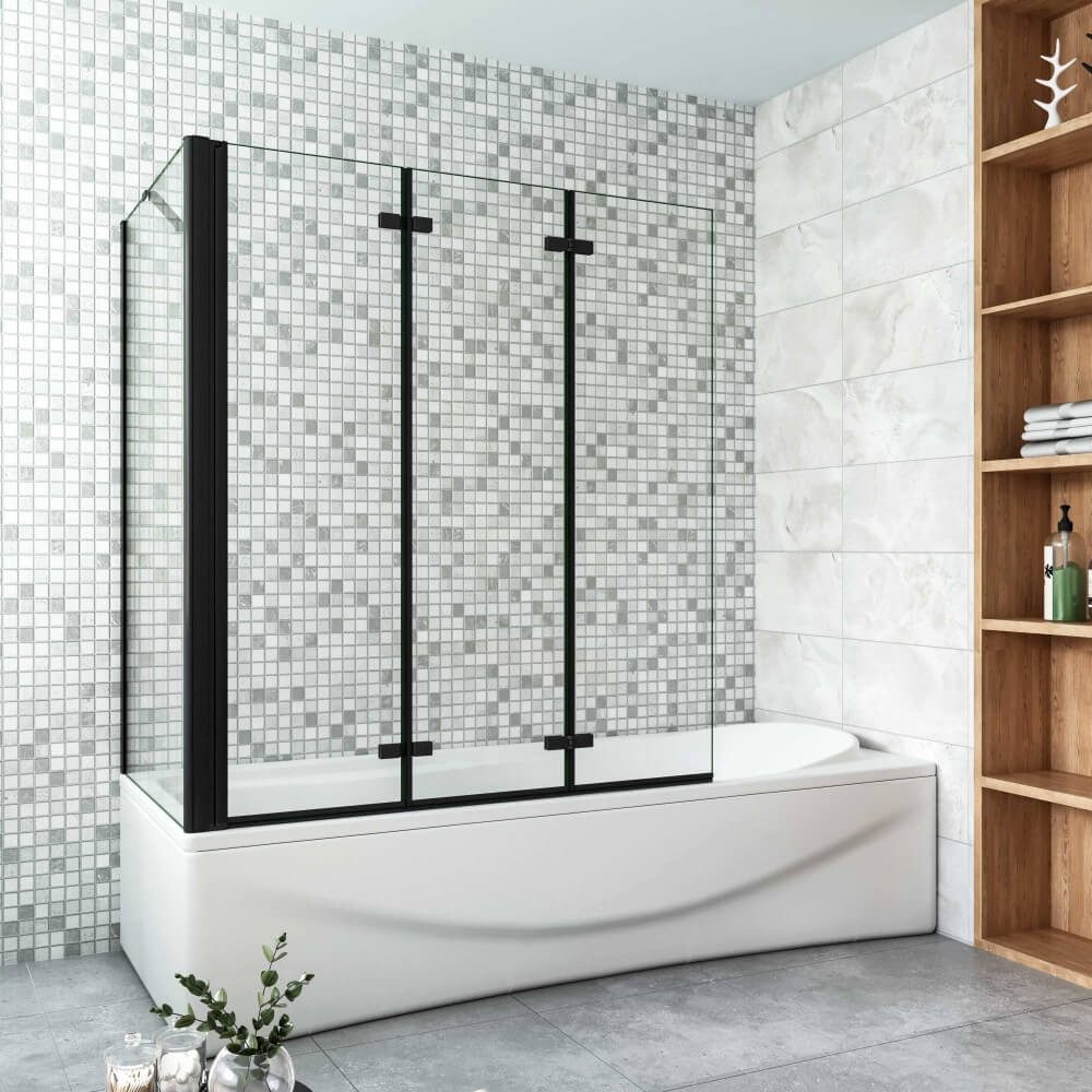 Duschparadies Badewannenaufsatz 130*140*70/75/80cm Faltwand Aufsatz Duschab günstig online kaufen