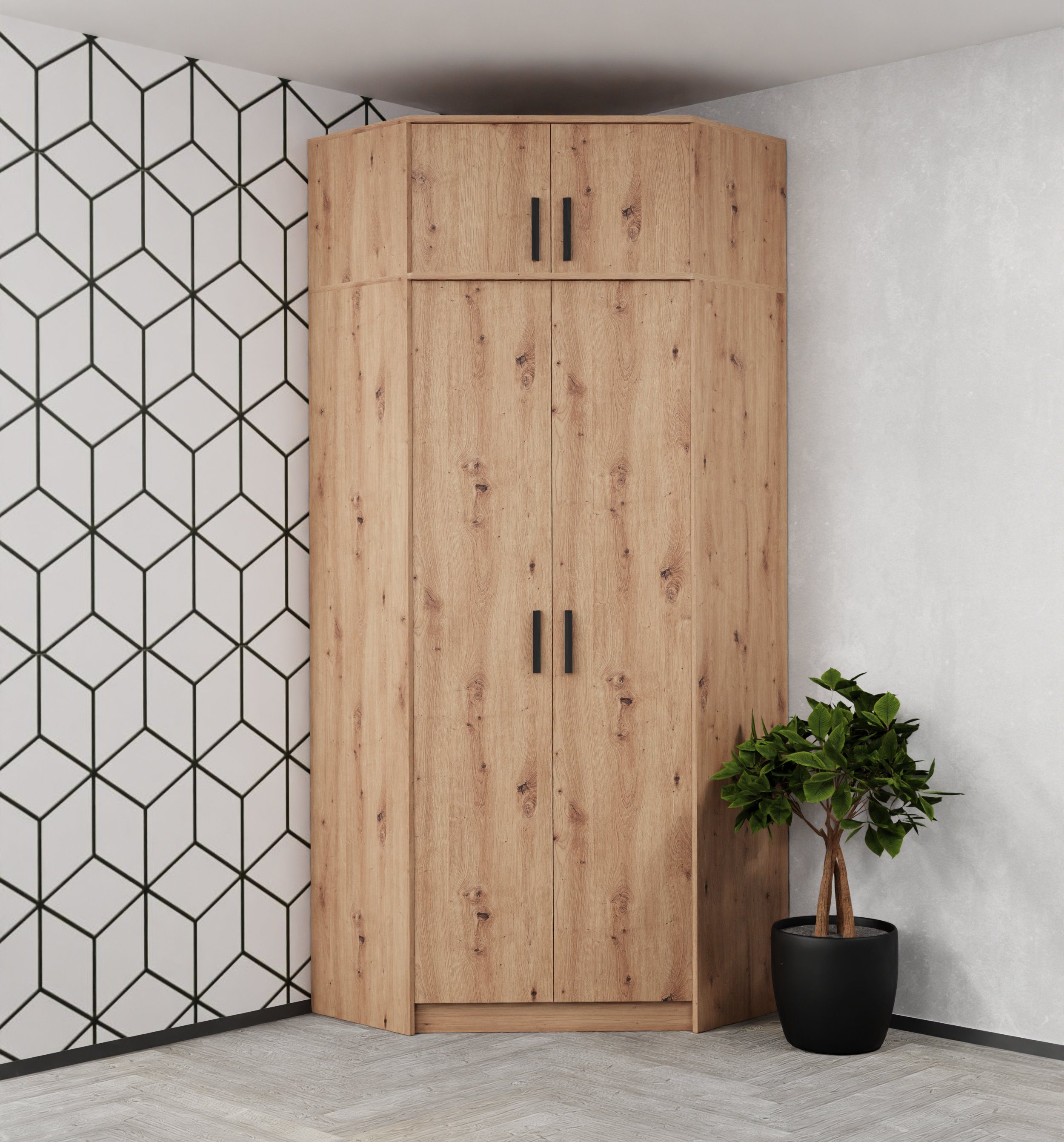 Marmex Möbel Eckschrank Grant 8 + Grant 15 Eckschrank mit Verlängerung günstig online kaufen