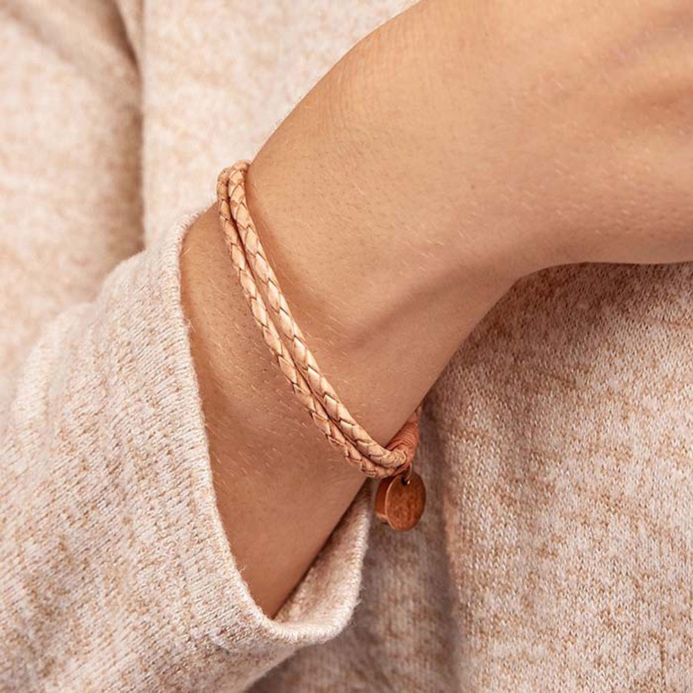 Unique Lederarmband Unique Lederarmband mit Verschluss aus Edelstahl LB0354 günstig online kaufen