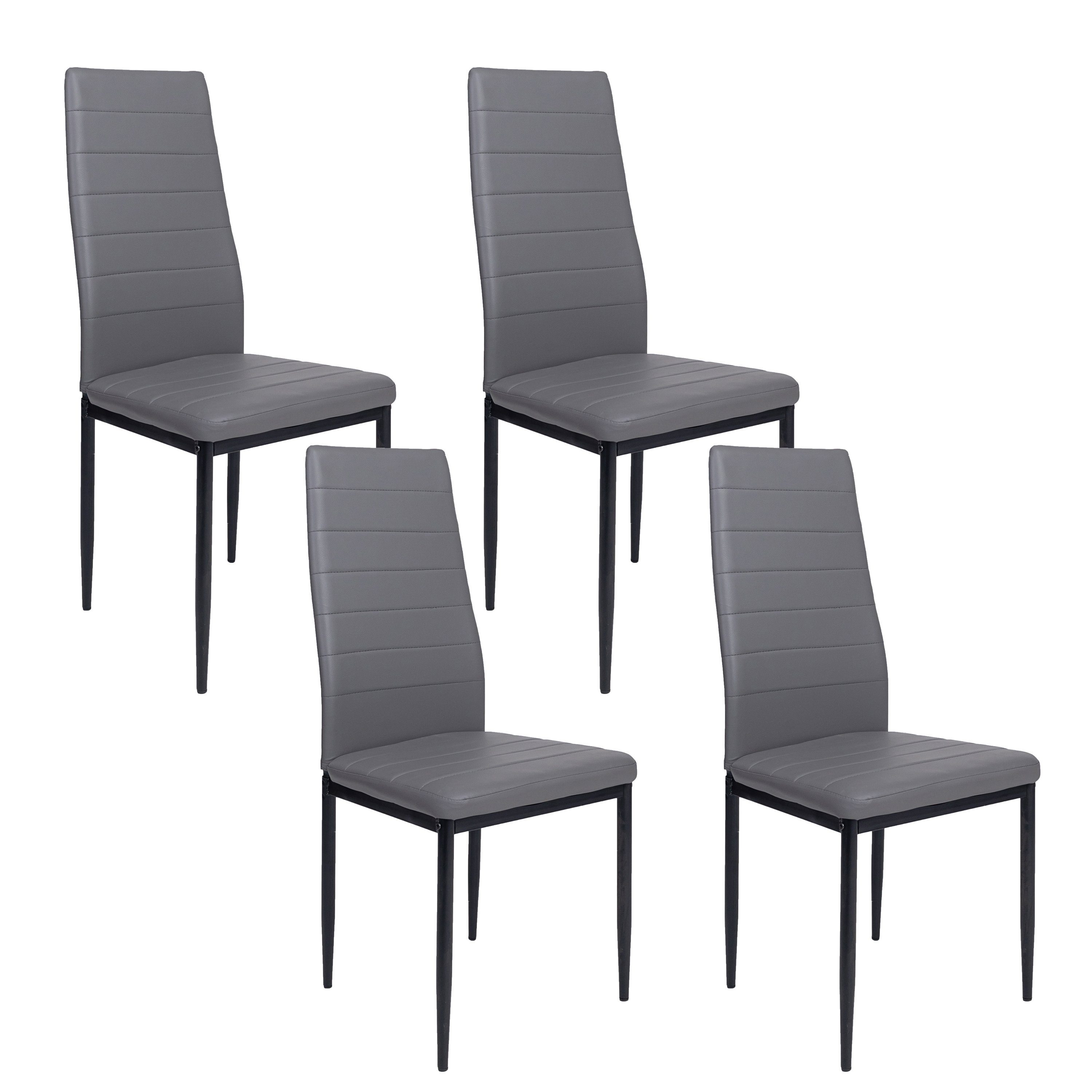 Krok Wood Esszimmerstuhl Oskar Esszimmerstuhl (Set, 4 St), 4-er Set, 6-er Set, Gestell aus Metall