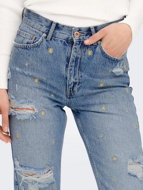 ONLY 7/8-Jeans FINE (1-tlg) Stickerei