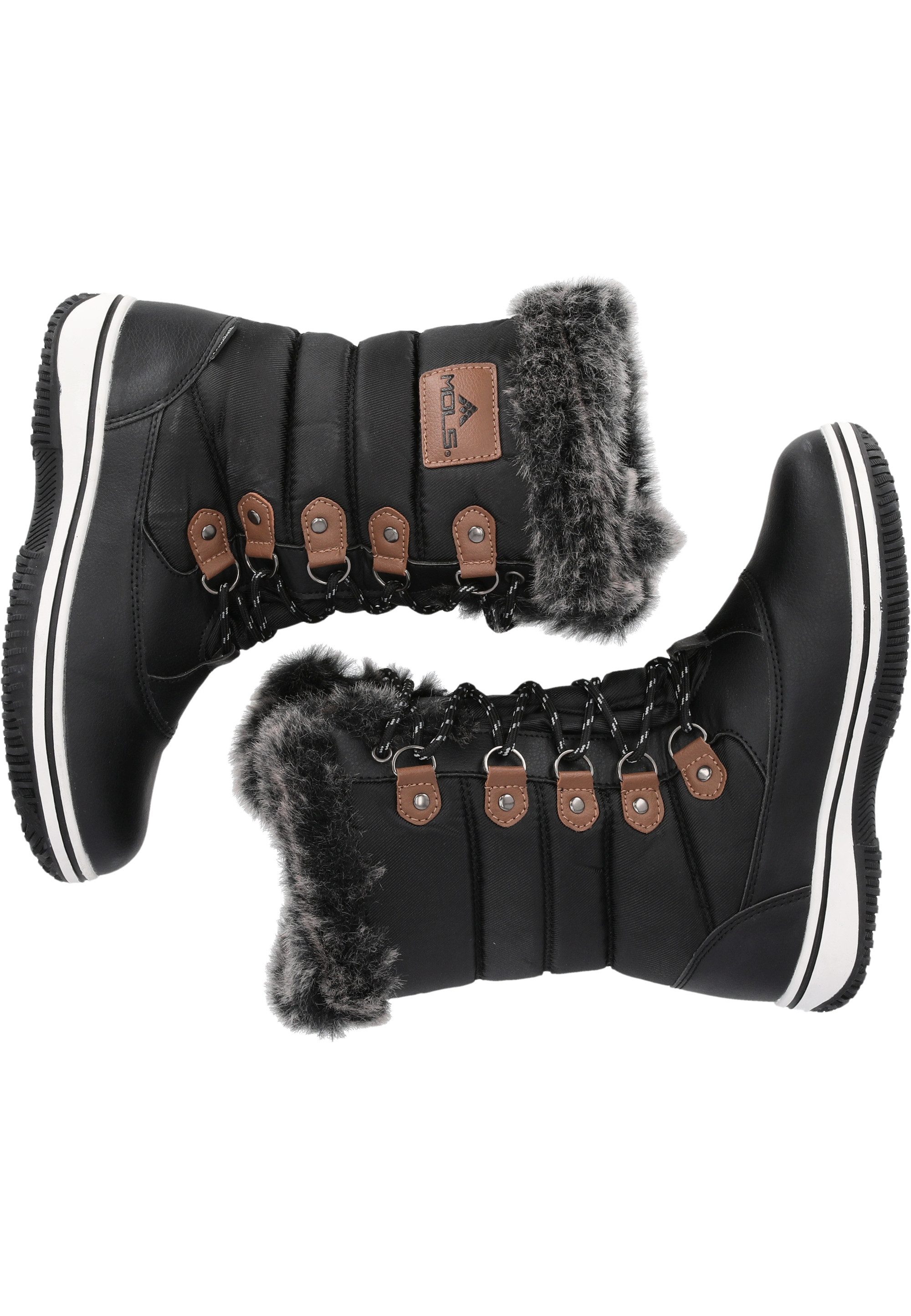 MOLS Enfield Stiefel mit modischem Kunstfell-Besatz – Bild 4 von 5