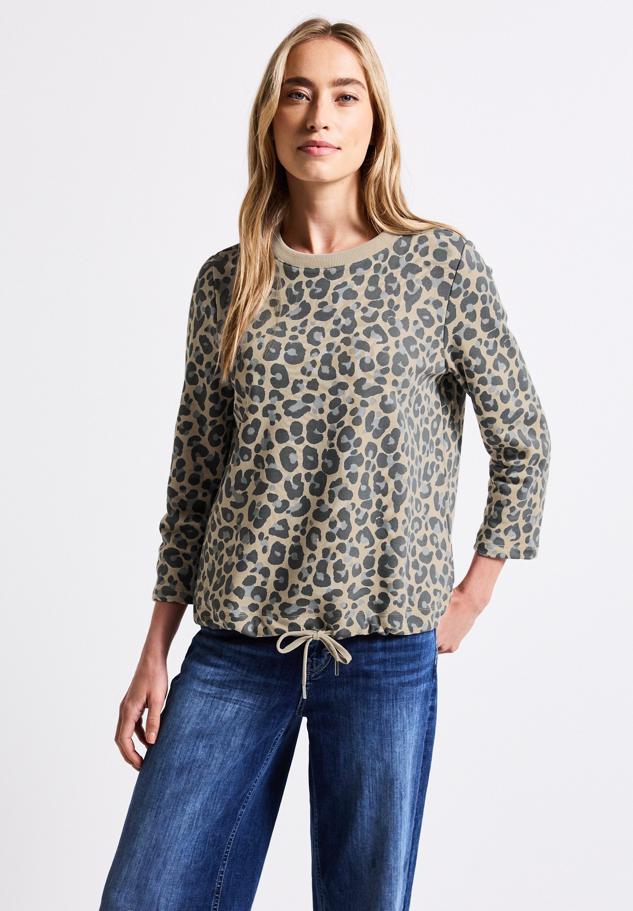 STREET ONE Sweatshirt mit Elastiksaum und günstig online kaufen
