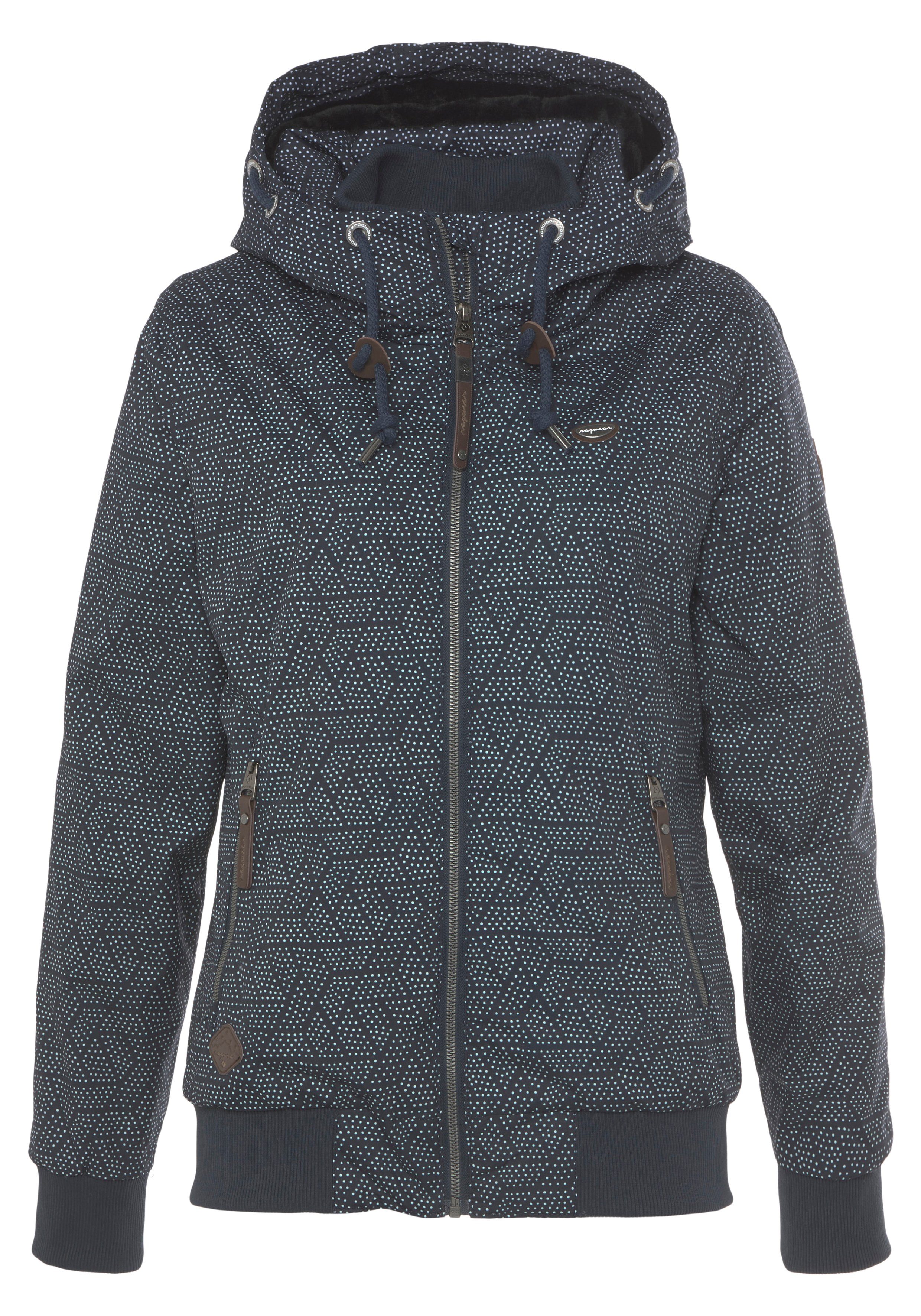 NAVY O Pünktchen Muster Outdoorjacke PRINT NUGETTKA mit Ragwear