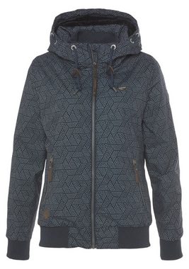 Ragwear Outdoorjacke NUGETTKA PRINT O mit Pünktchen Muster