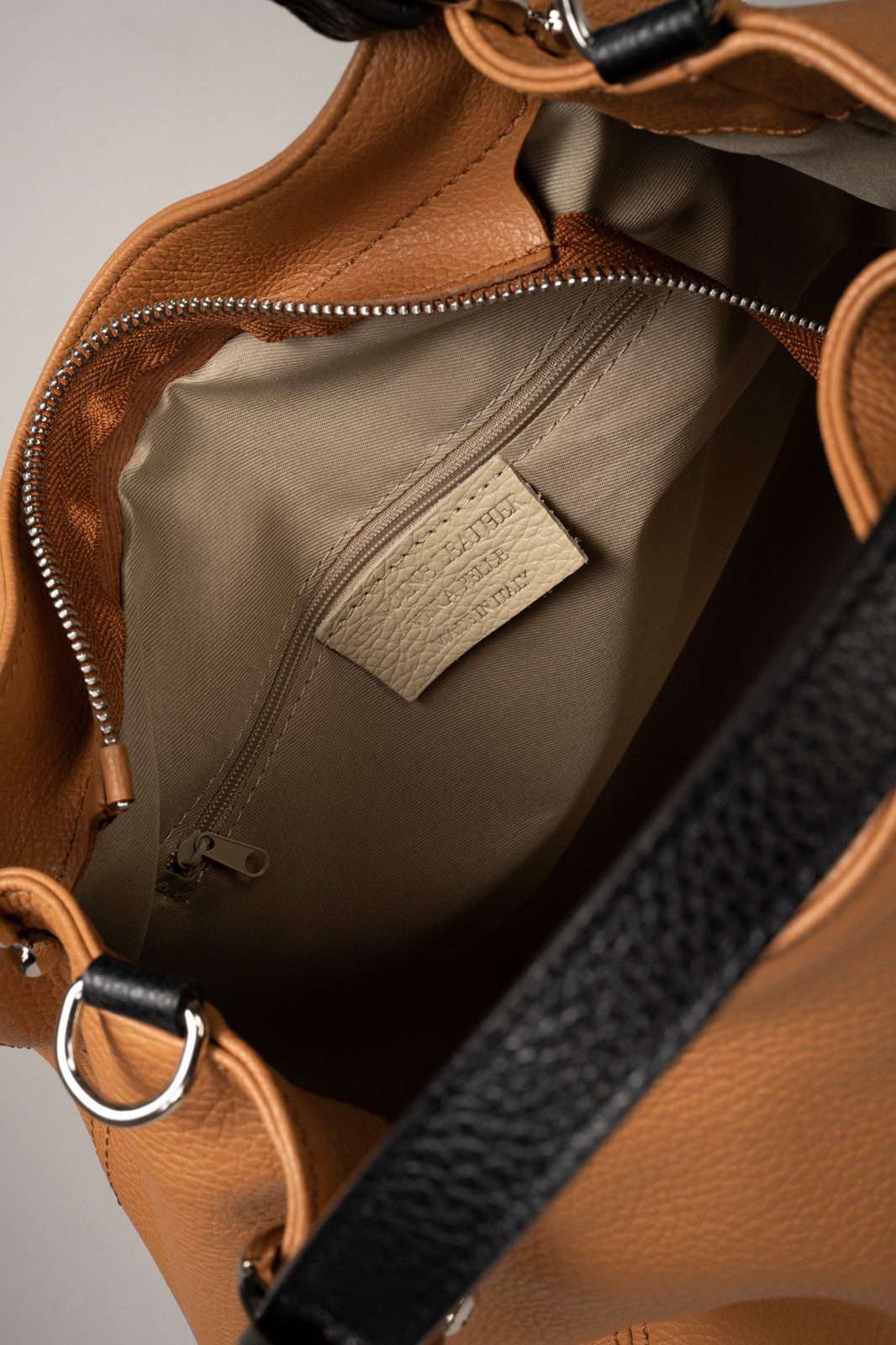 GALINI Handtasche Gabriella Damentasche Echtleder, Henkeltasche, Umhängetasche, Echt Leder, Made in Italy, geräumig, weiches Leder, modisch