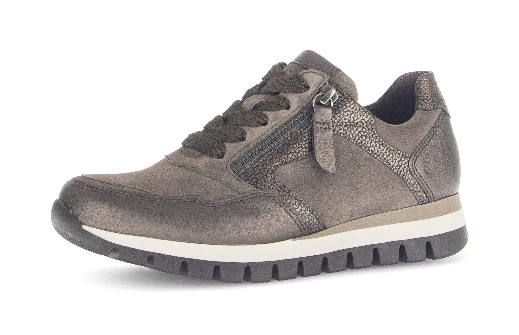 Gabor Turin Keilsneaker, Freizeitschuh, Halbschuh, Schnürer mit Komfortweite H (sehr weit)