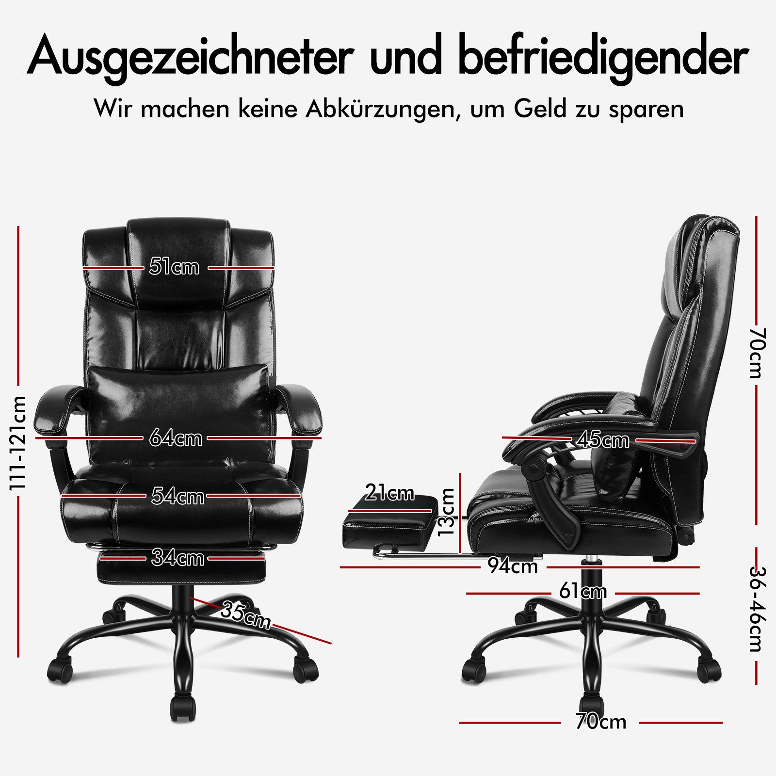 ALFORDSON Bürostuhl Ergonomische Gamingstuhl mit hoher günstig online kaufen