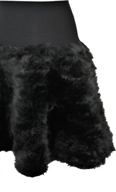 dunkle design A-Linien-Rock Avant Garde Webpelz Asymmetrisch Bund aus Jersey