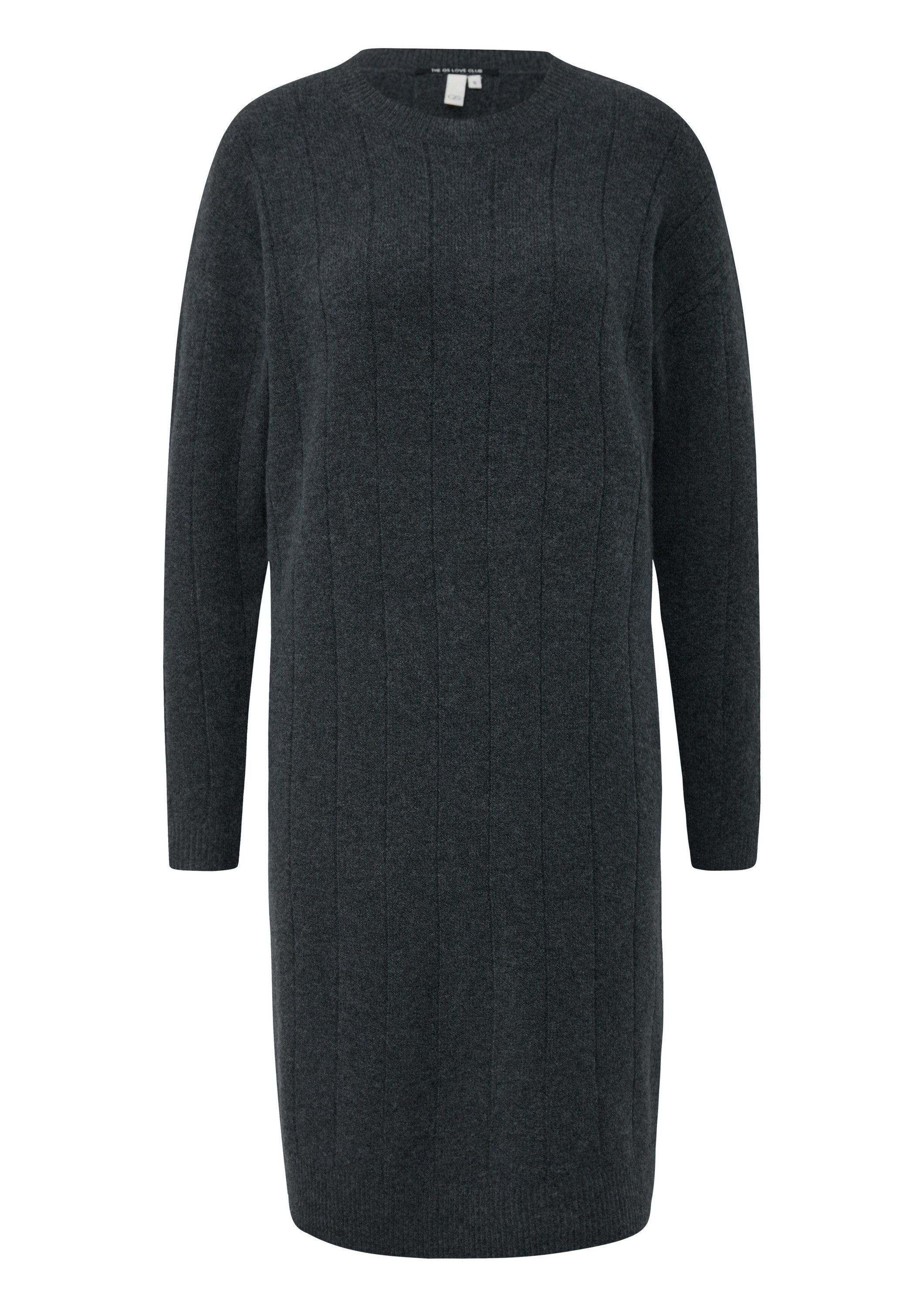 QS Midikleid Kleid Weiches Strickkleid