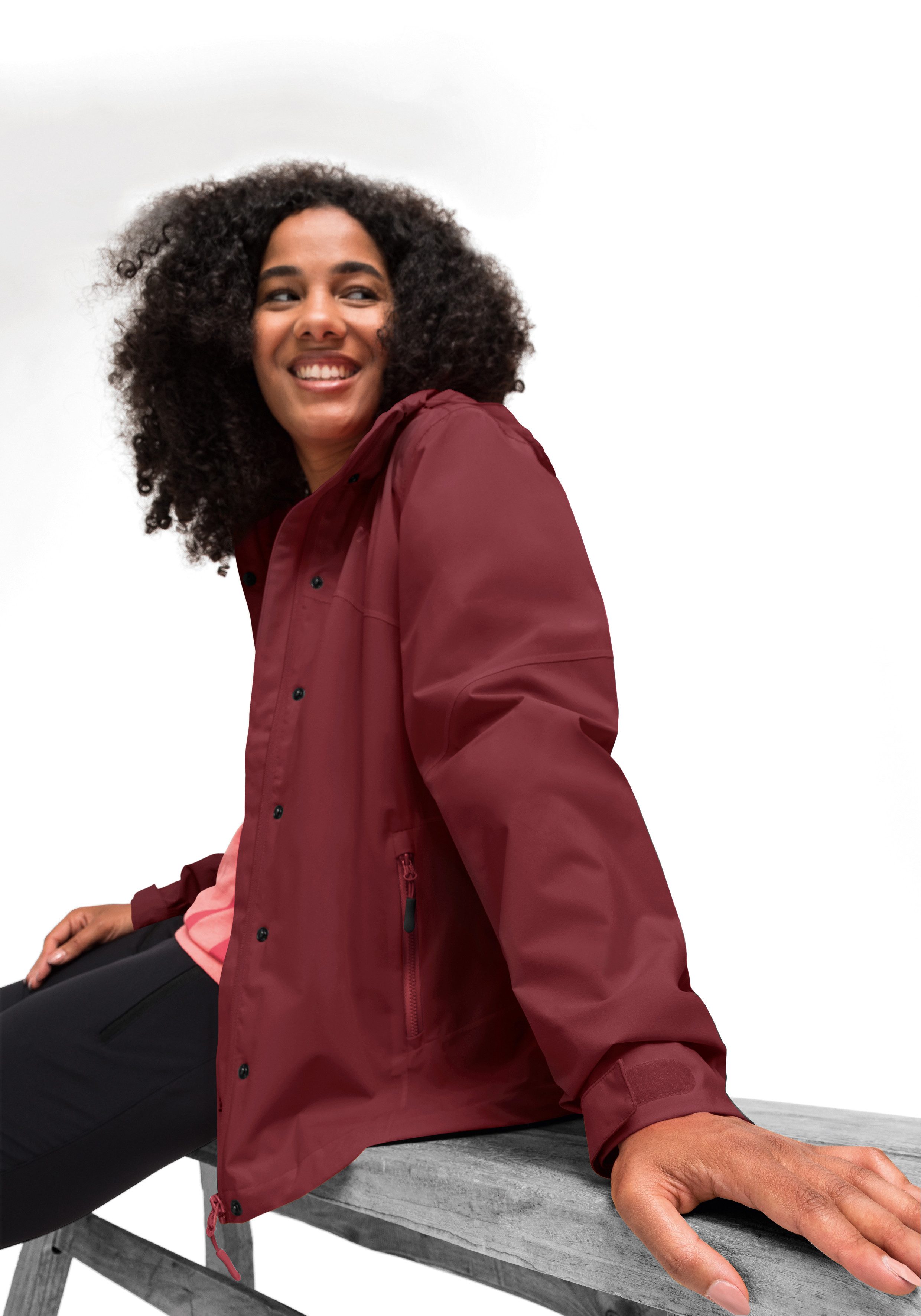 Maier Sports Regenjacke Metor rec W Damen Jacke mit Kapuze, Windjacke wasse günstig online kaufen